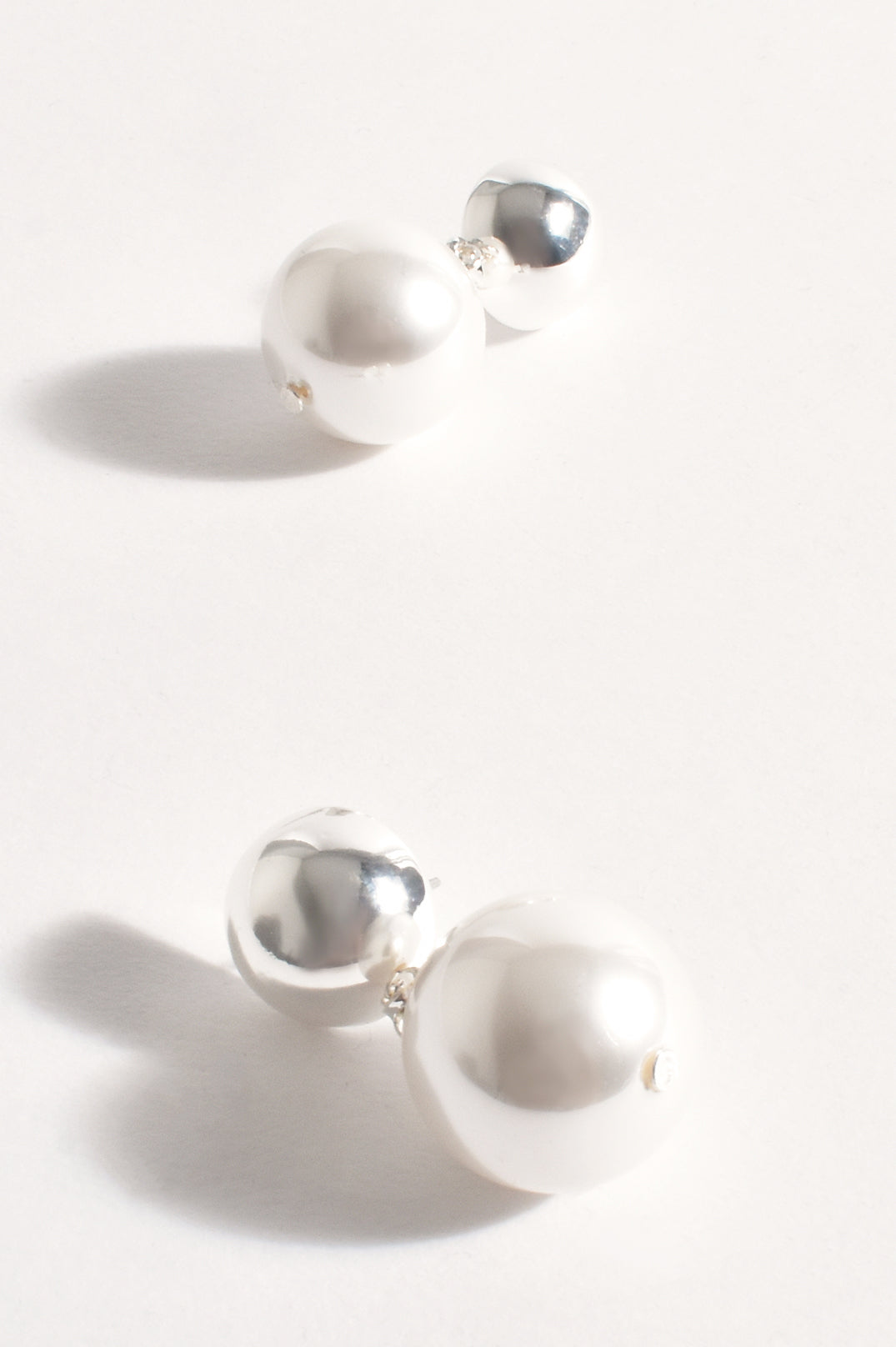 Adorne Dome Faux Pearl Earings 4041 - Gold/ Cream