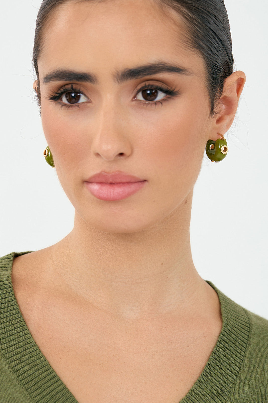Adorne Resin Eyelet Mini Hoops 4115 - 2 Colours