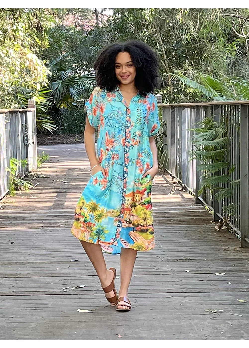 Cienna Como Dresden Dress - Print