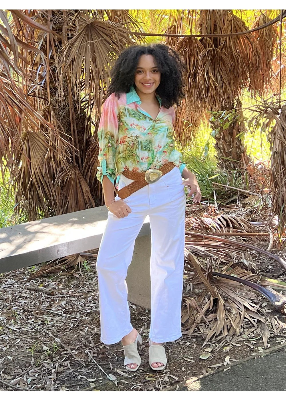 Cienna Flamingo Shirt - Print