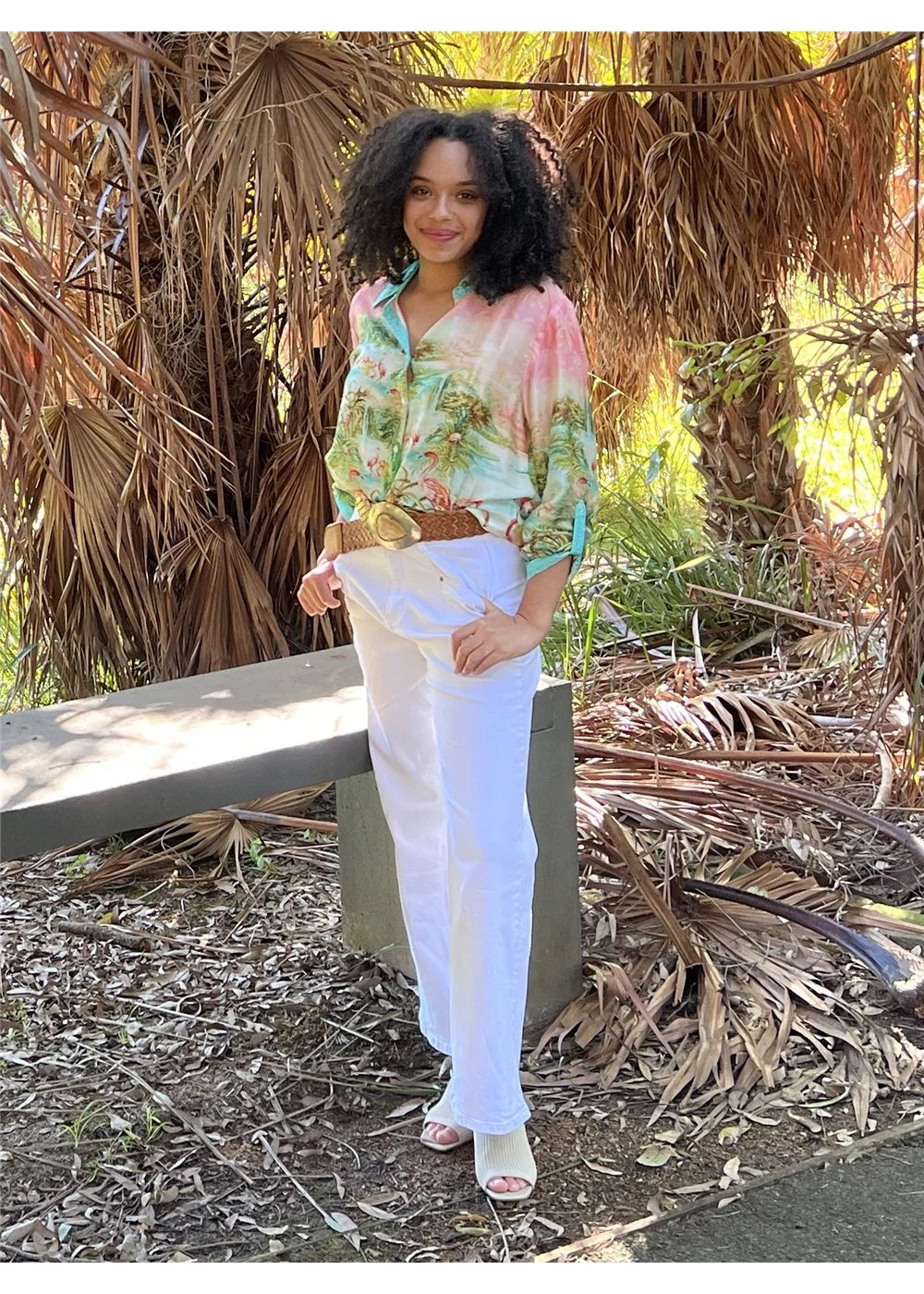 Cienna Flamingo Shirt - Print
