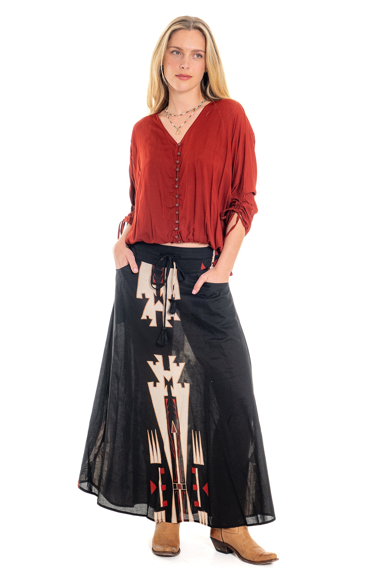 Cienna Designs Sheva A-Line Skirt - Black