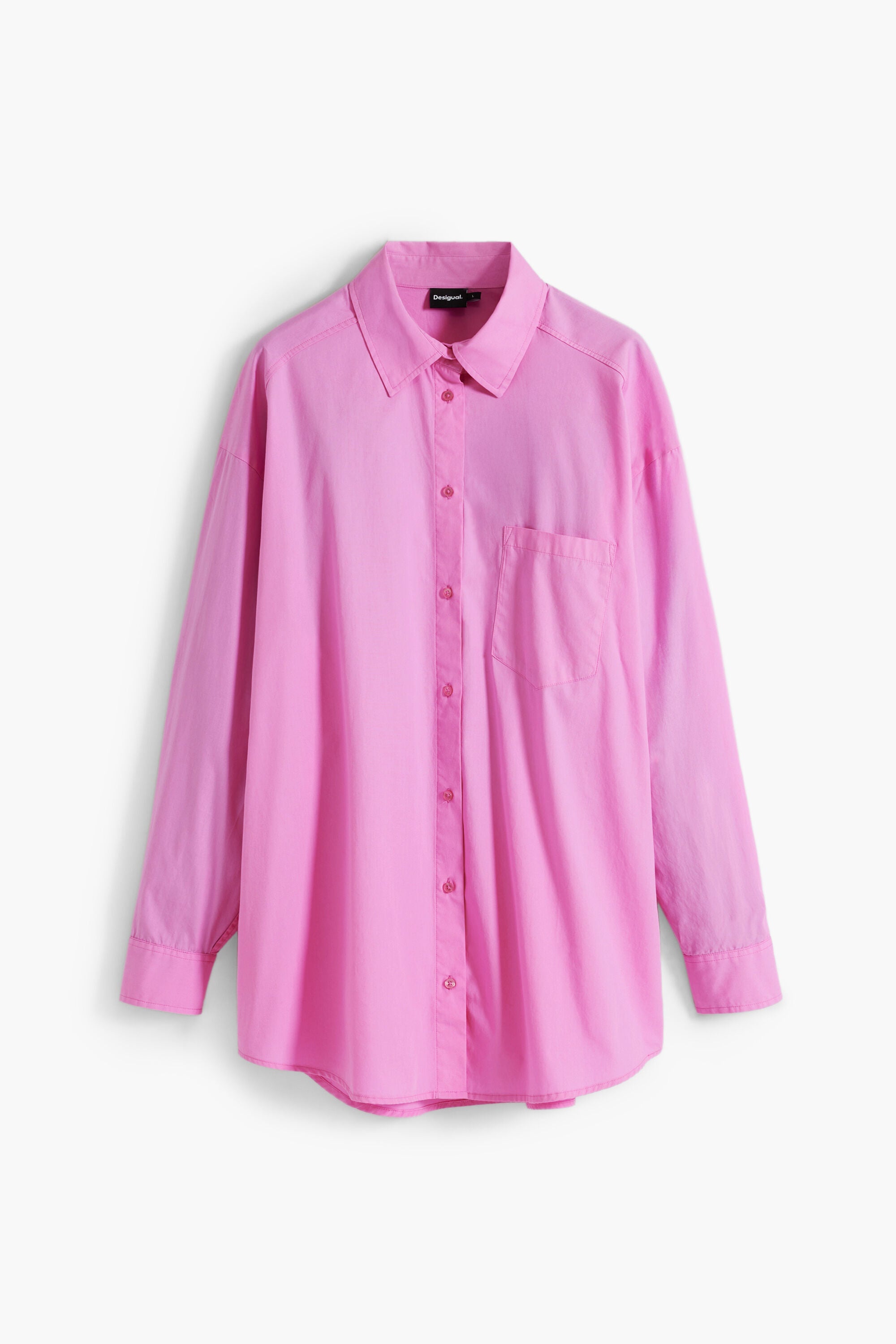 Desigual Arty Print Oversized Shirt - Candy