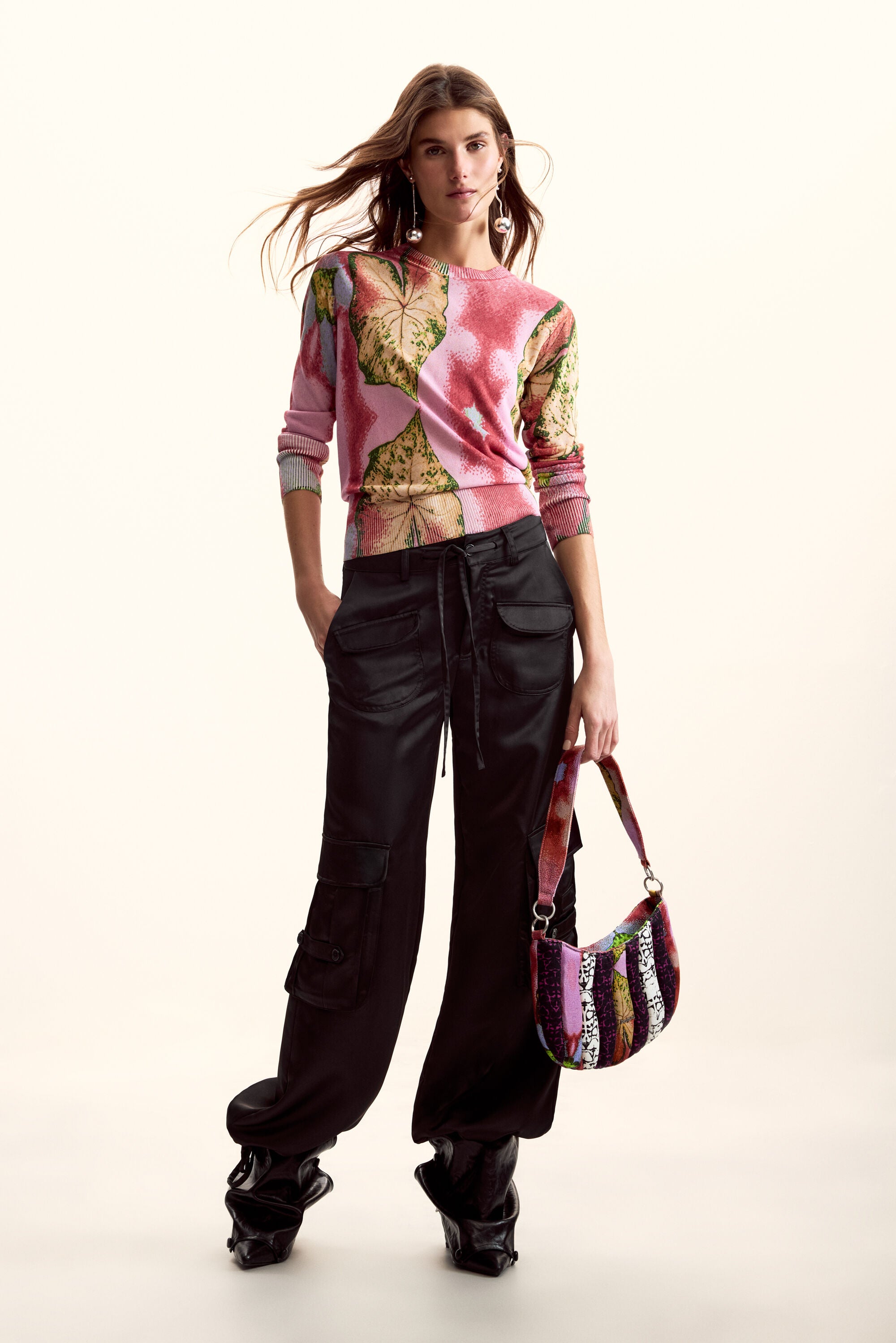 Desigual Sweater Designed By. Christian Lacroix - Pink/ Multi