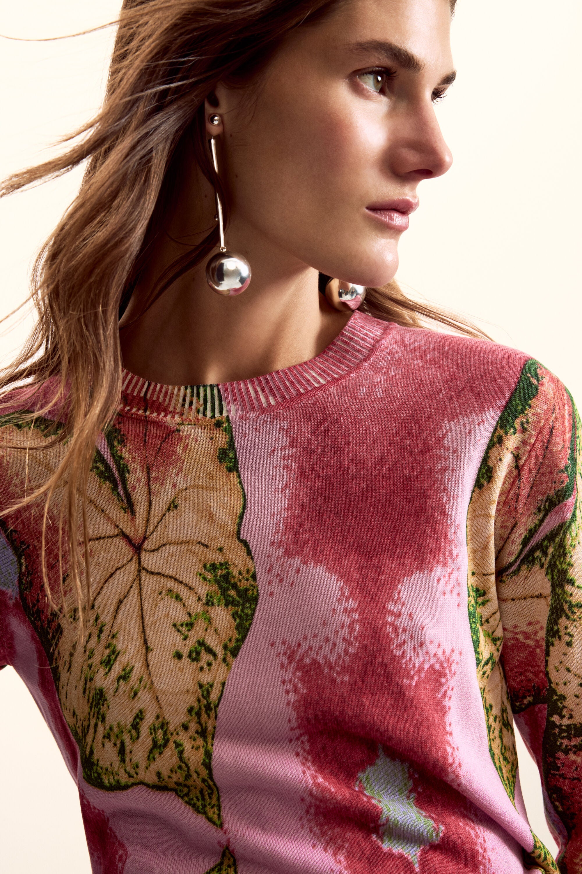 Desigual Sweater Designed By. Christian Lacroix - Pink/ Multi