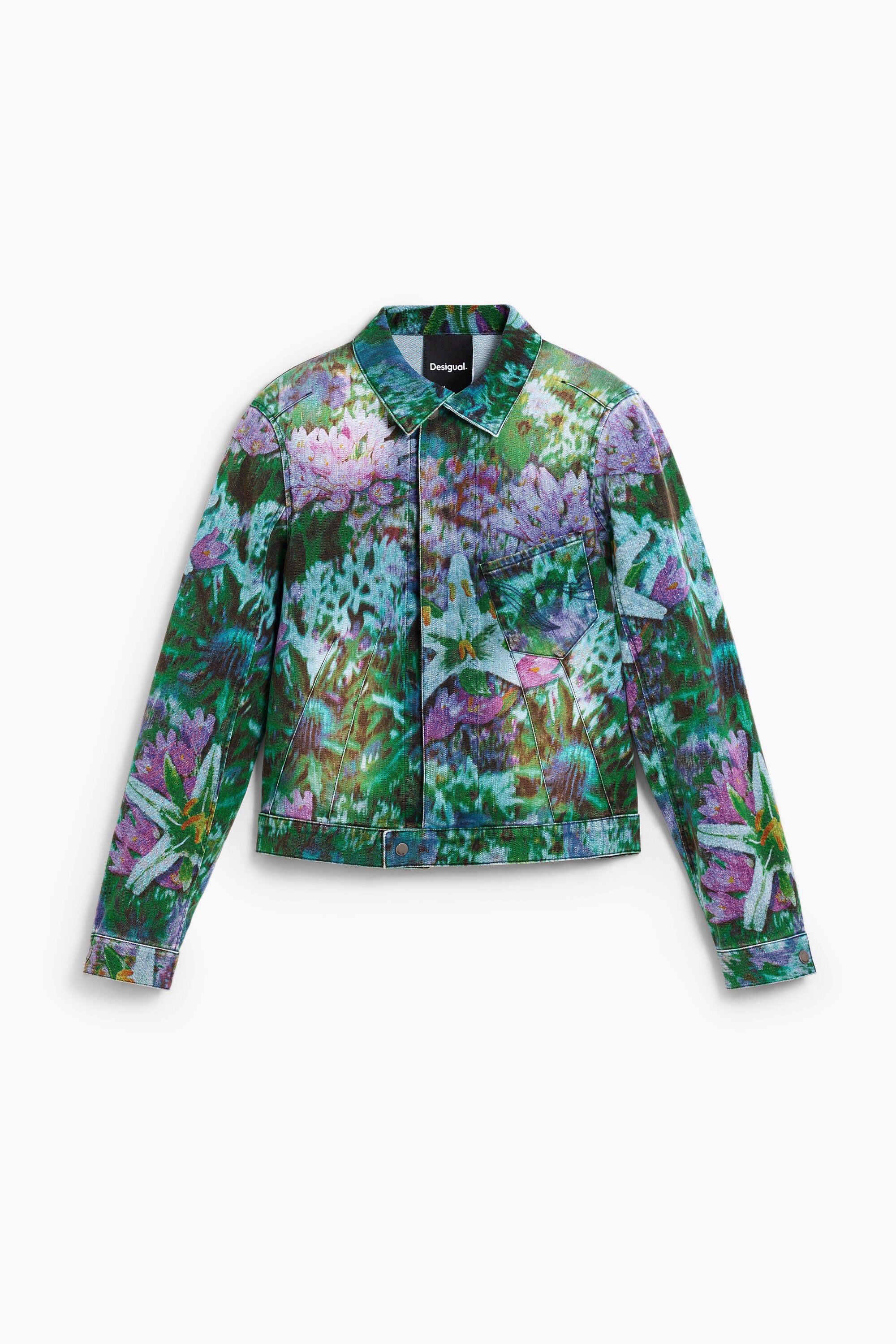 Desigual Wild Garden Denim Jacket - Multicolour