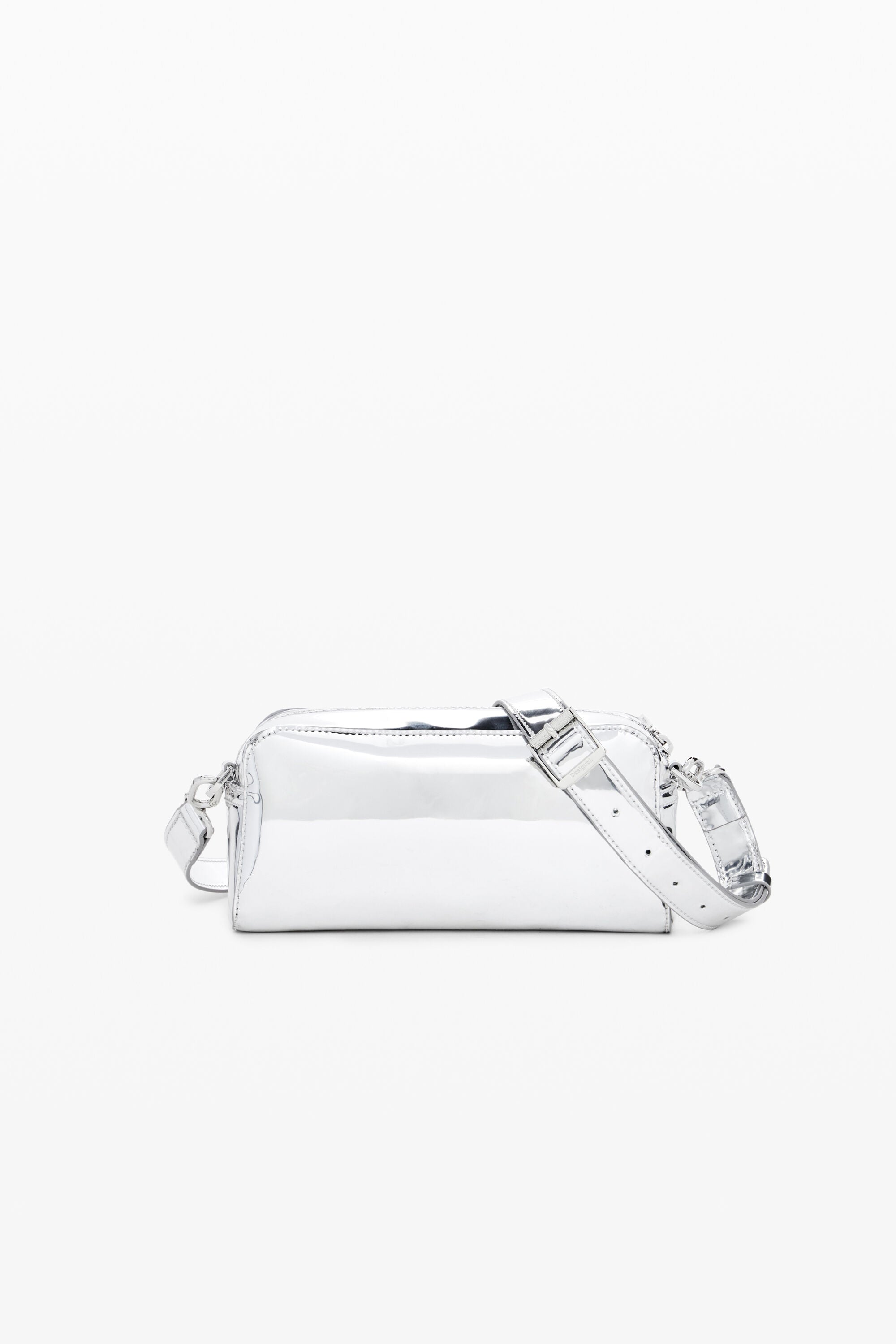 Desigual Logo Crossbody Bag - Silver