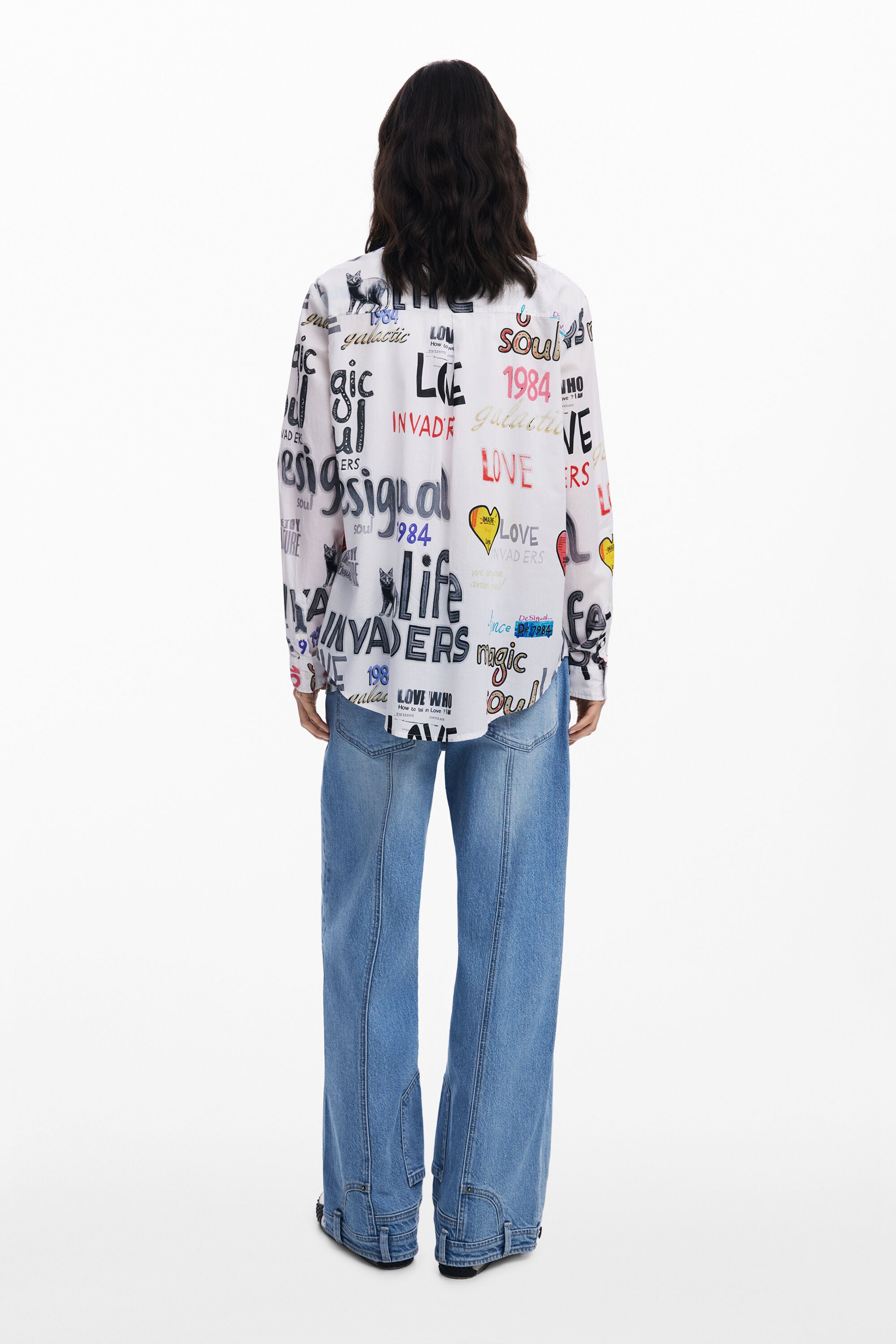 Desigual Soul Long Sleeve Shirt 25WWCW101 - Print
