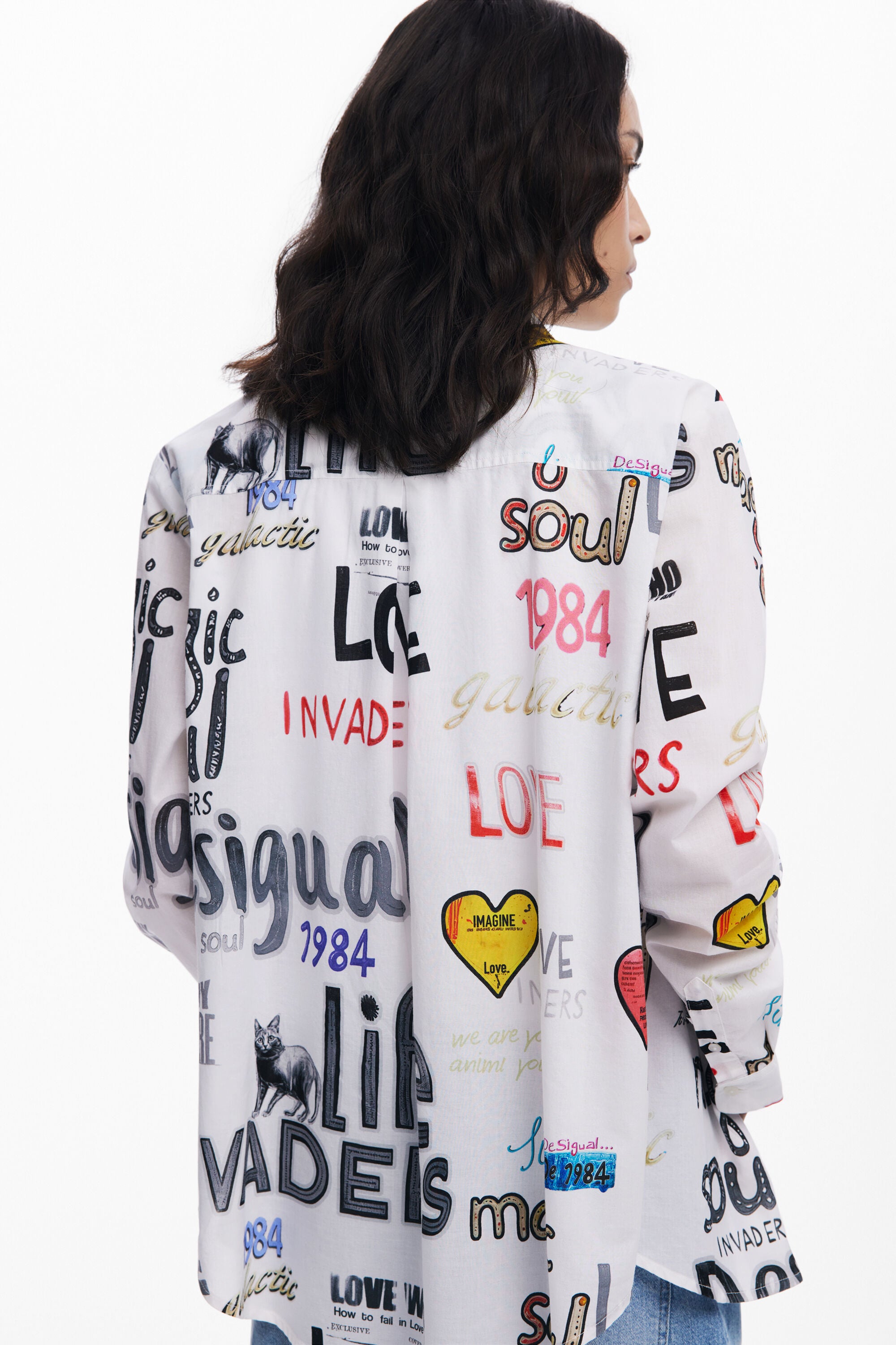 Desigual Soul Long Sleeve Shirt 25WWCW101 - Print
