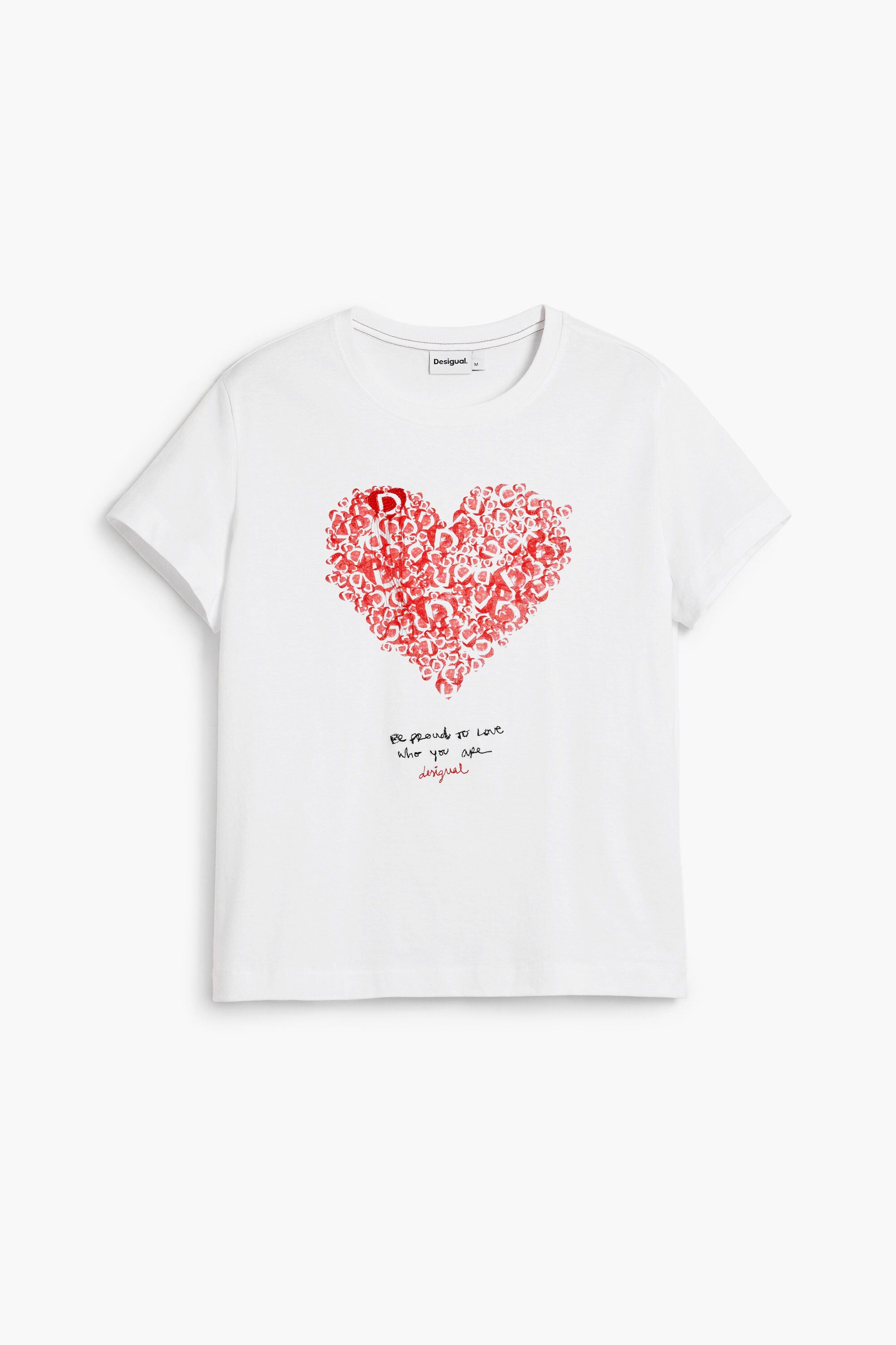 Desigual Heart T'Shirt - White