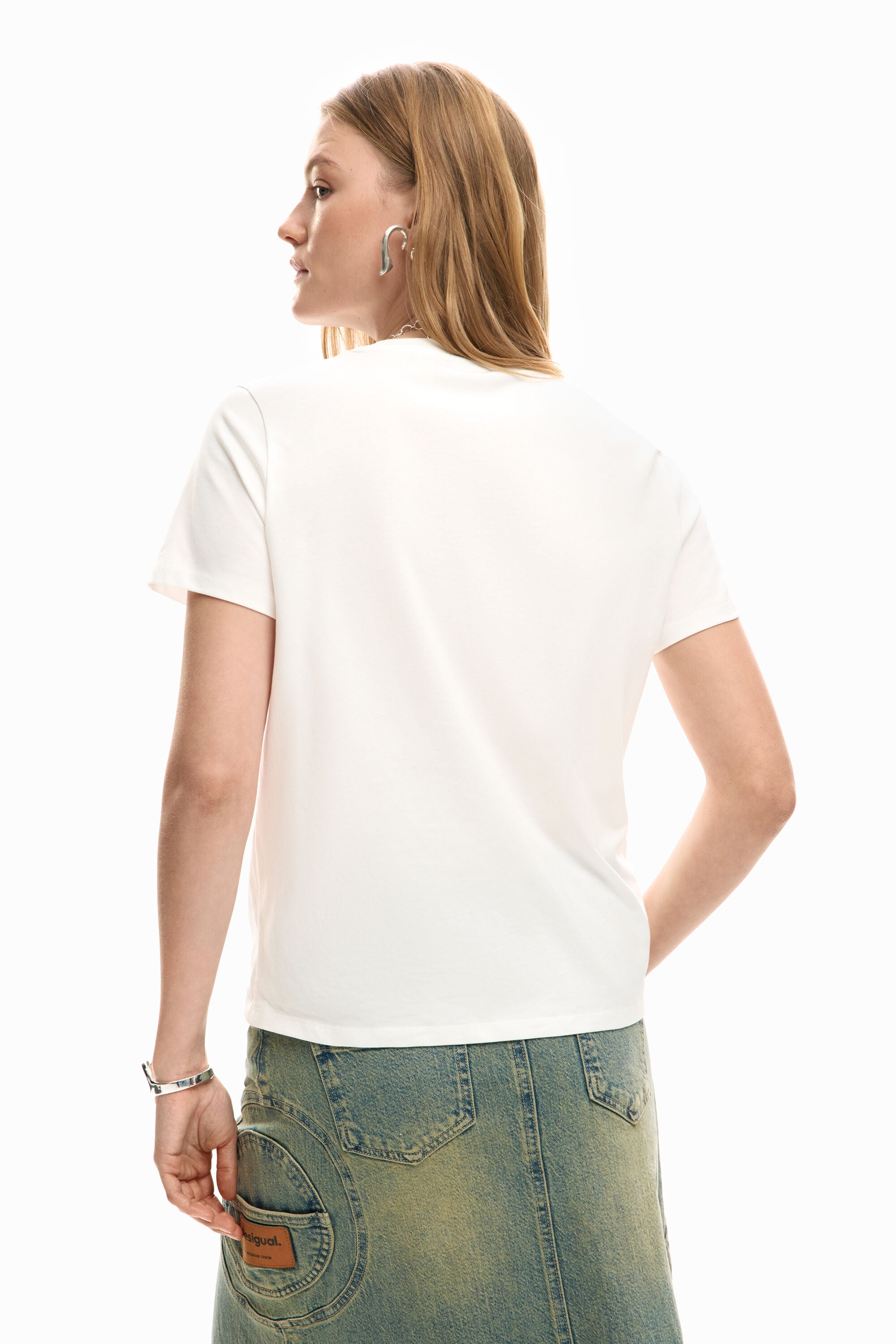 Desigual T'Shirt Logo Face - White