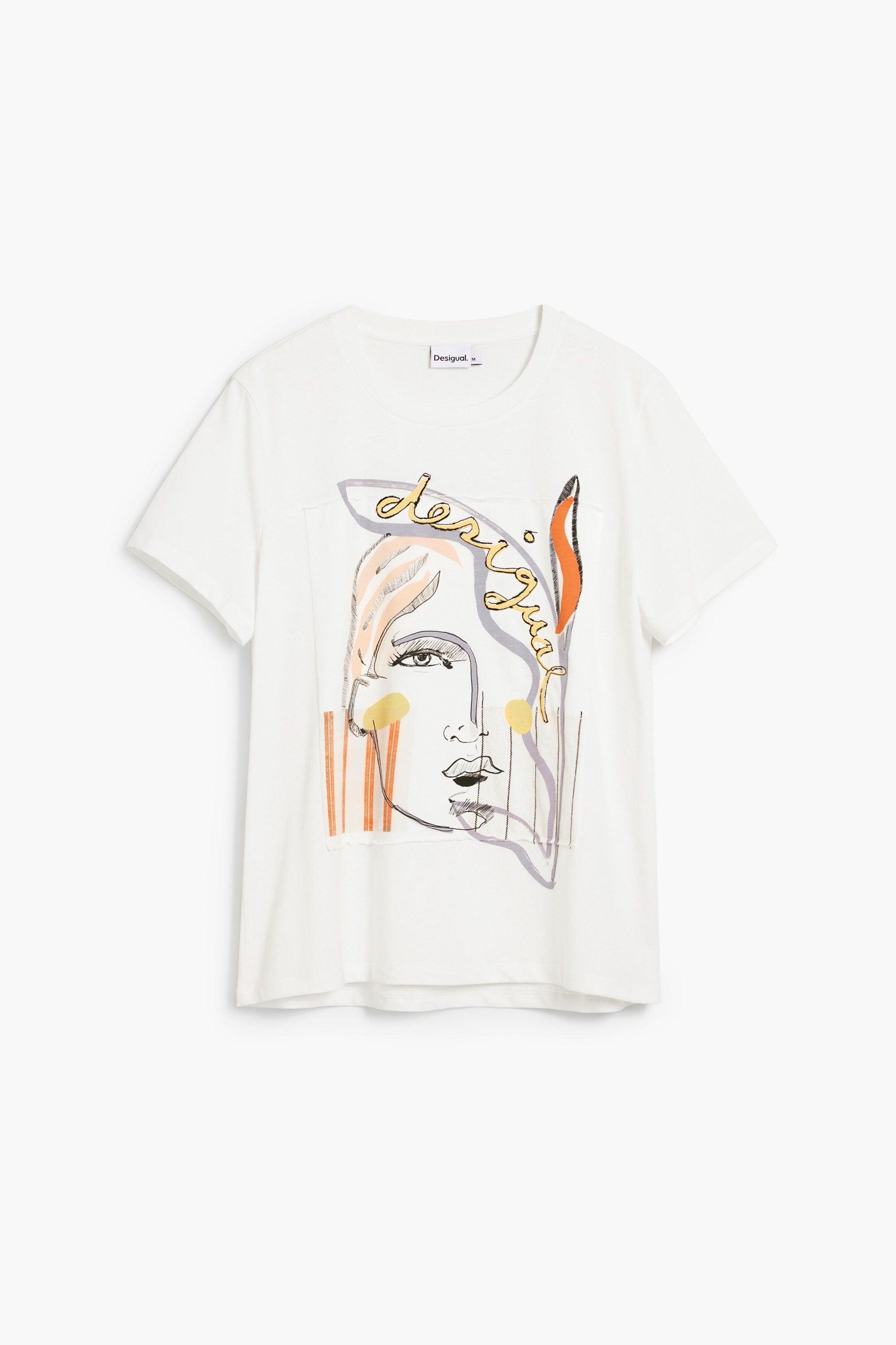 Desigual T'Shirt Logo Face - White