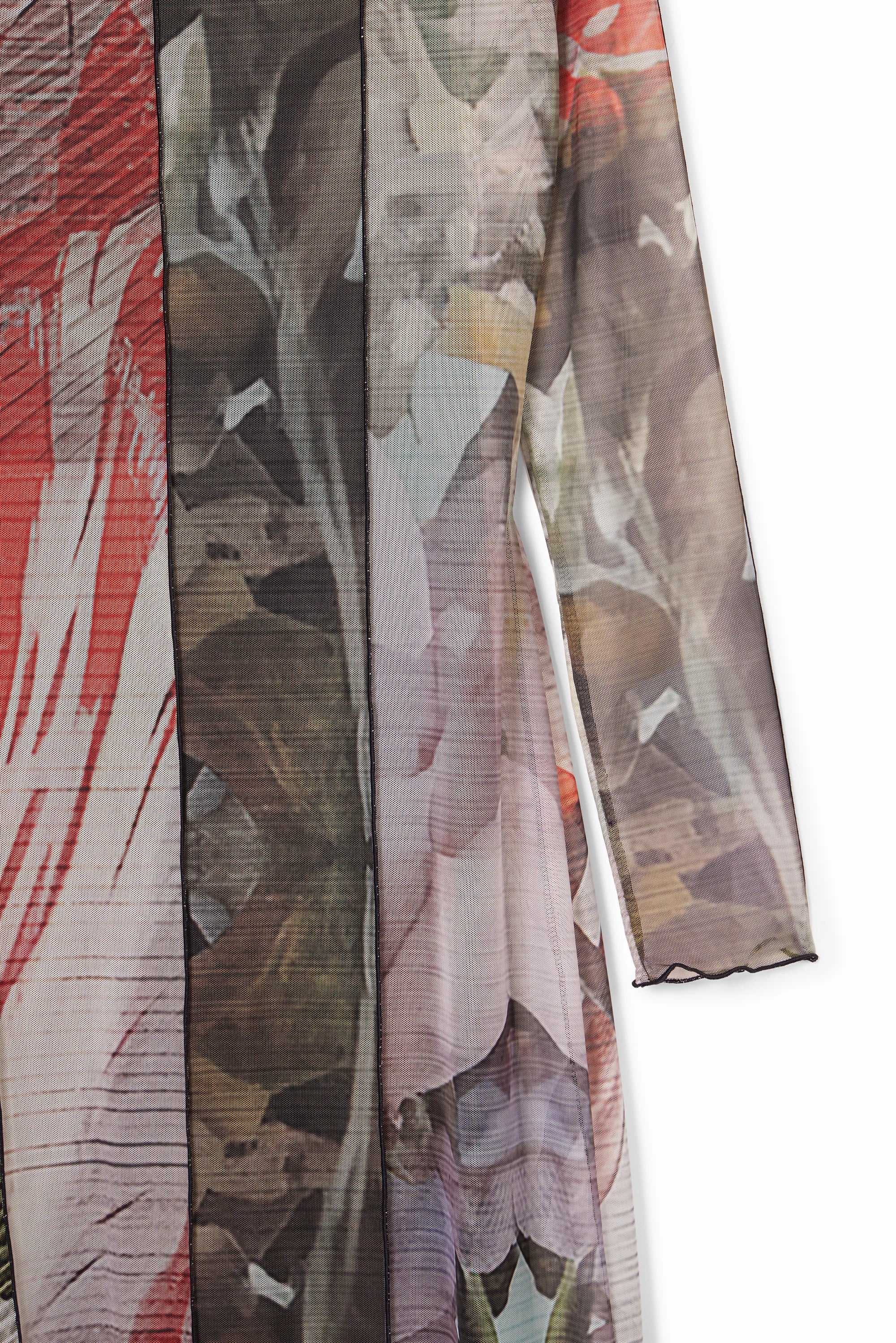 Desigual Mesh Print Slip Dress - Autumn Print