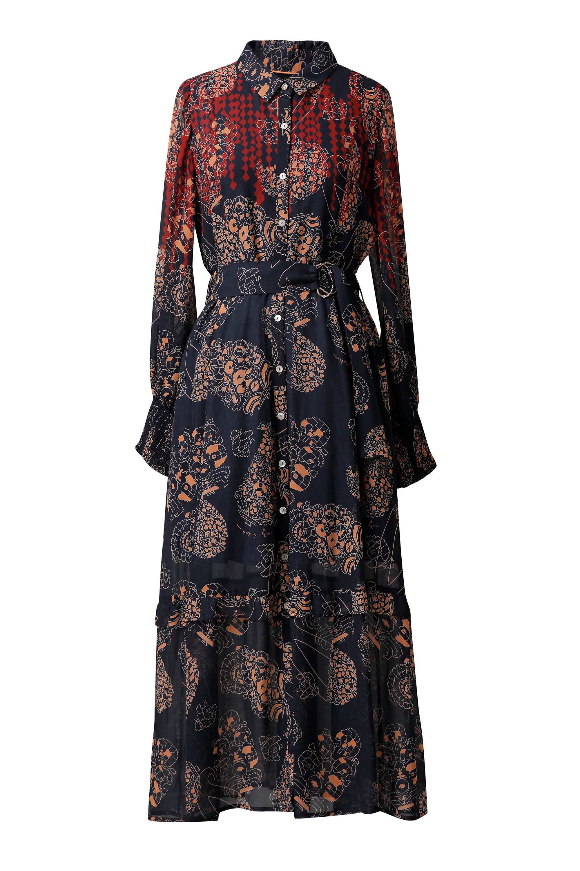 Emily Lovelock June Dress - Midnight Blue