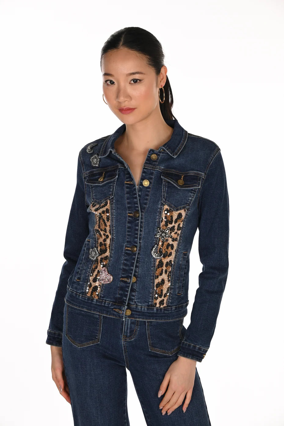Frank Lyman Denim Jacket - Dark Denim