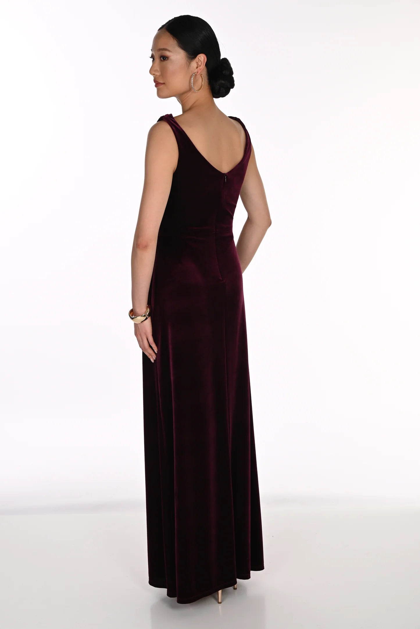 Frank Lyman Velvet Dress - Wine