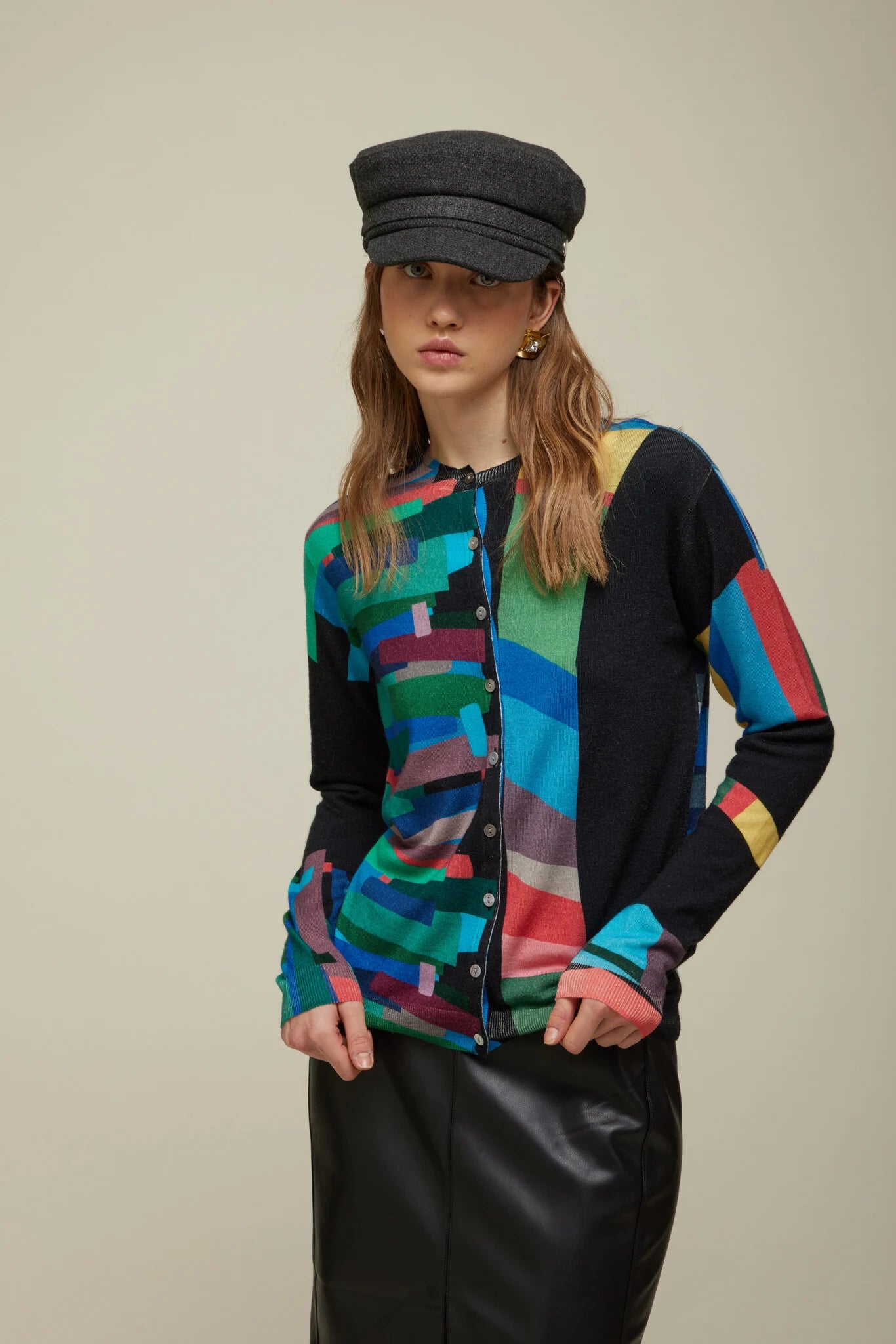 Jei's Pop Print Cardigan B164 - Multi