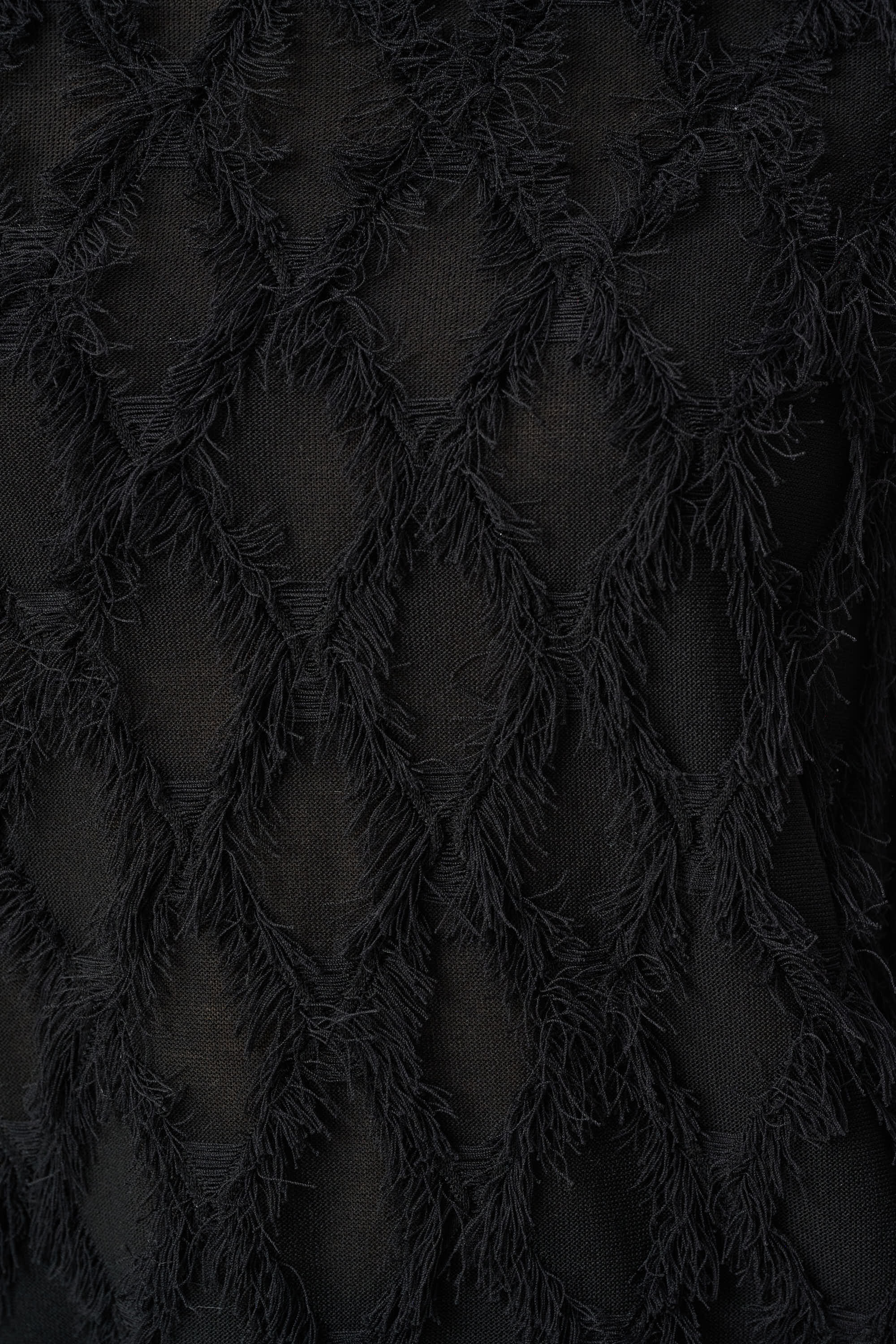 Joseph Ribkoff Fringe Top 264933 - Black