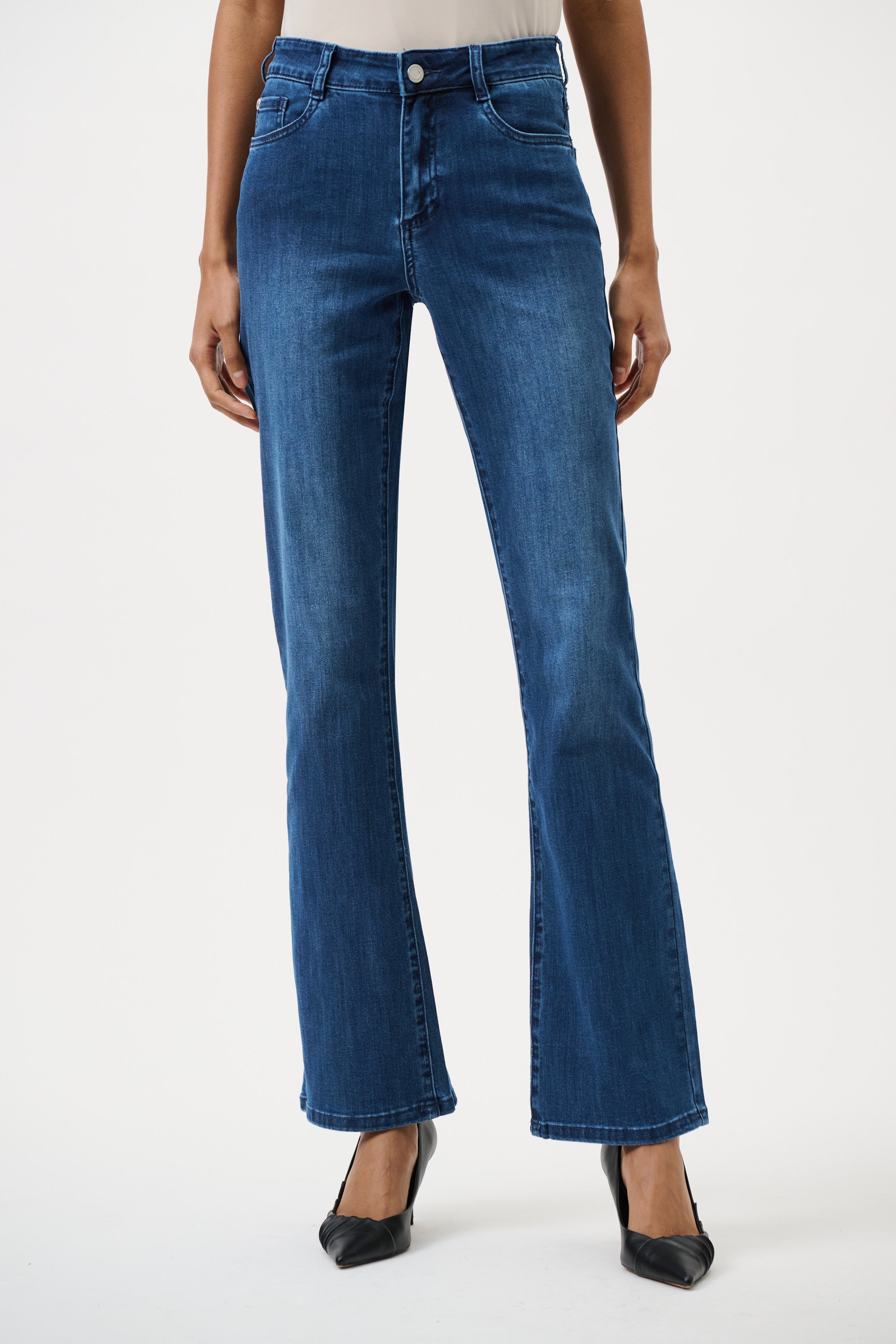Joseph Ribkoff Brook Classic Bootcut Stretch Jeans 251967 - Denim Medium Blue