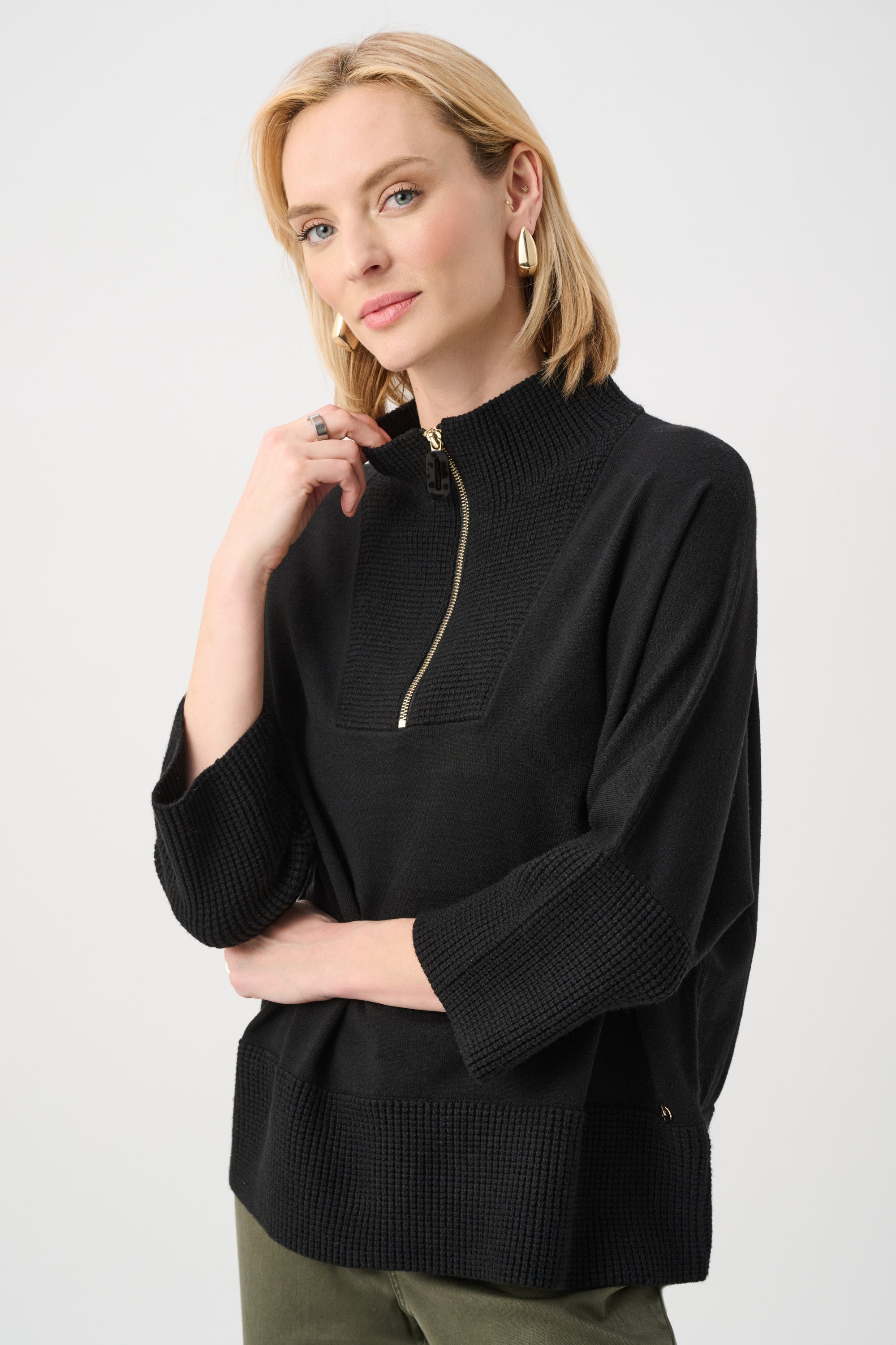 Joseph Ribkoff Funnel Neck Sweater 263937 - Black