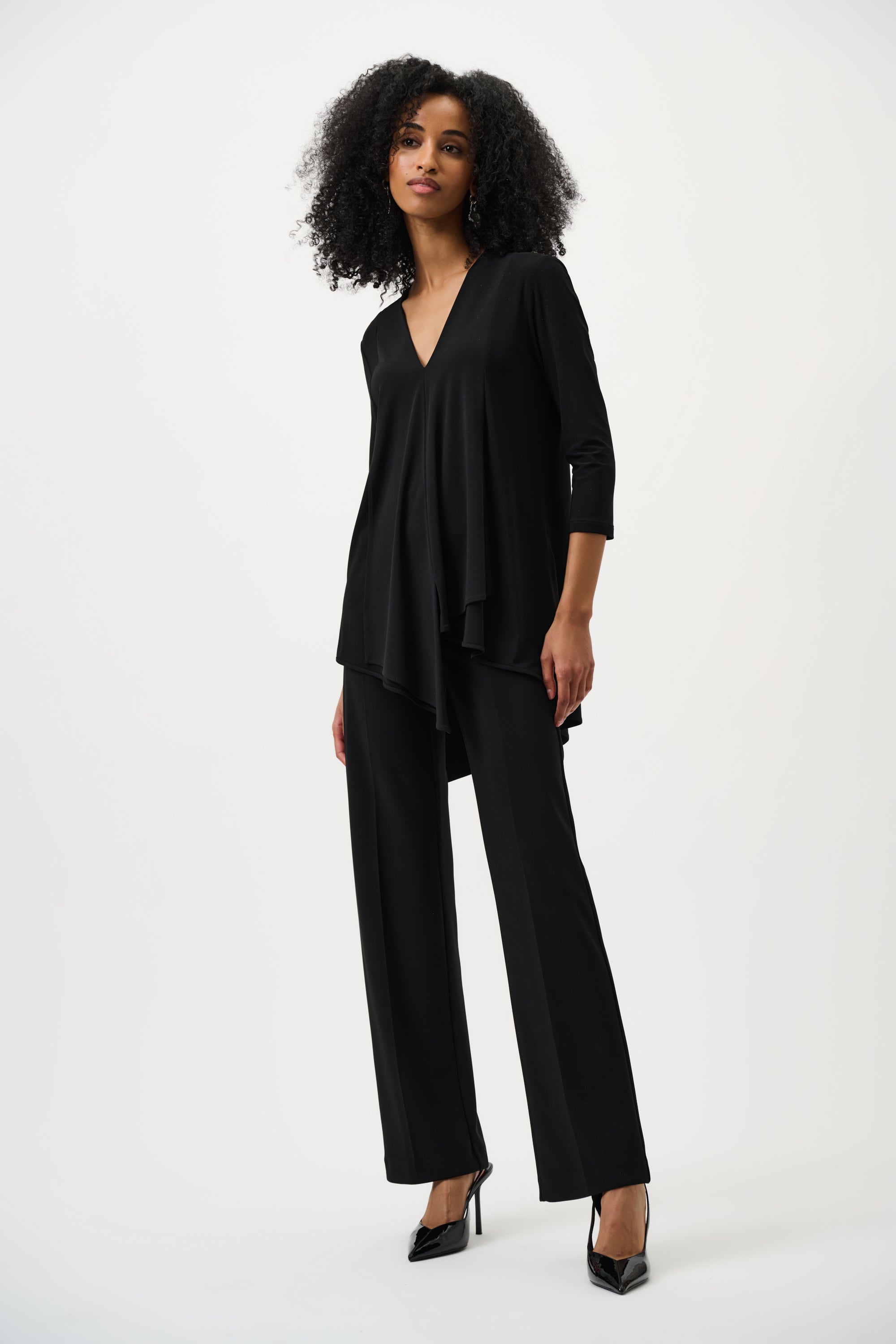 Joseph Ribkoff Classic Assymetric Tunic 161066 - Black