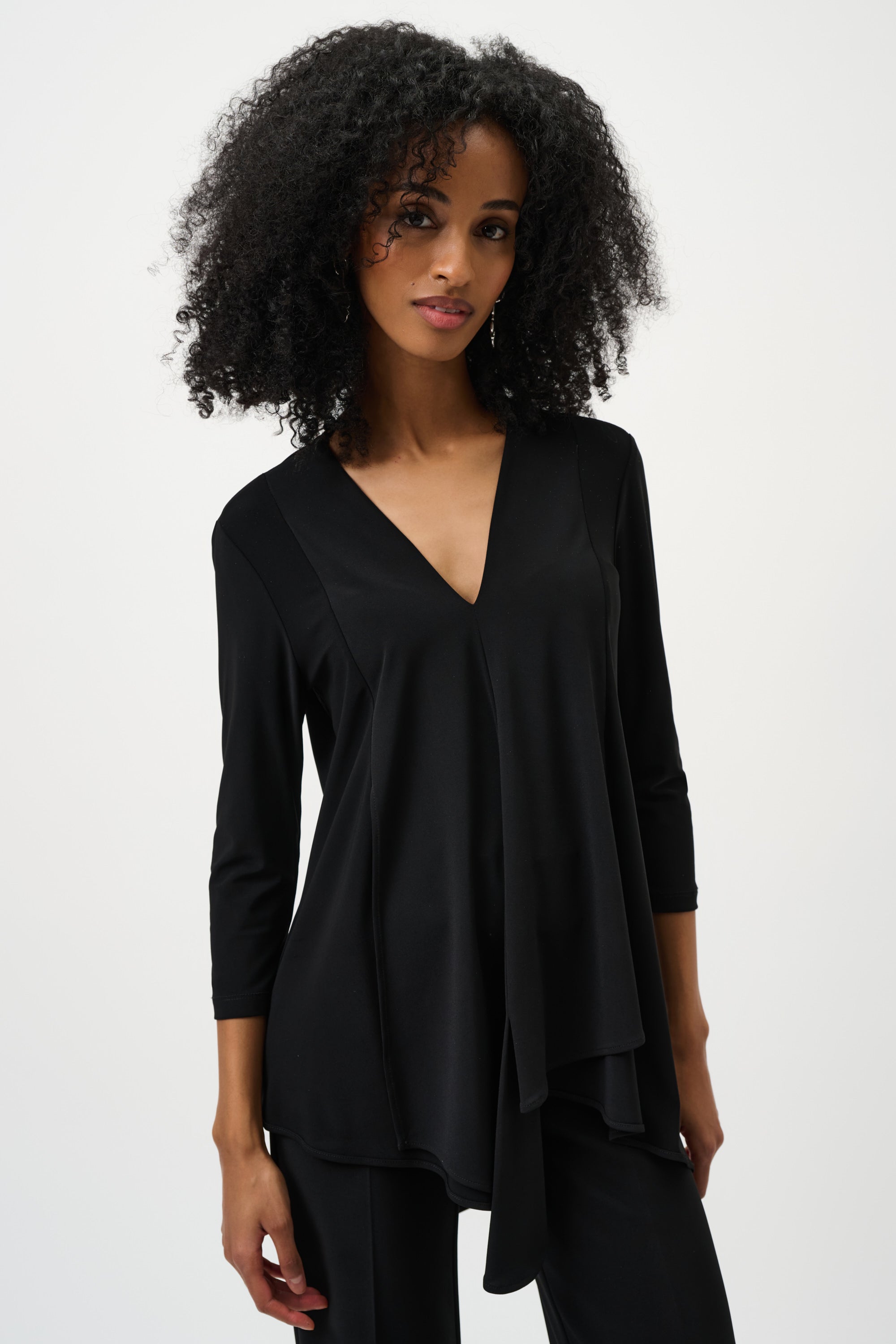 Joseph Ribkoff Classic Assymetric Tunic 161066 - Black