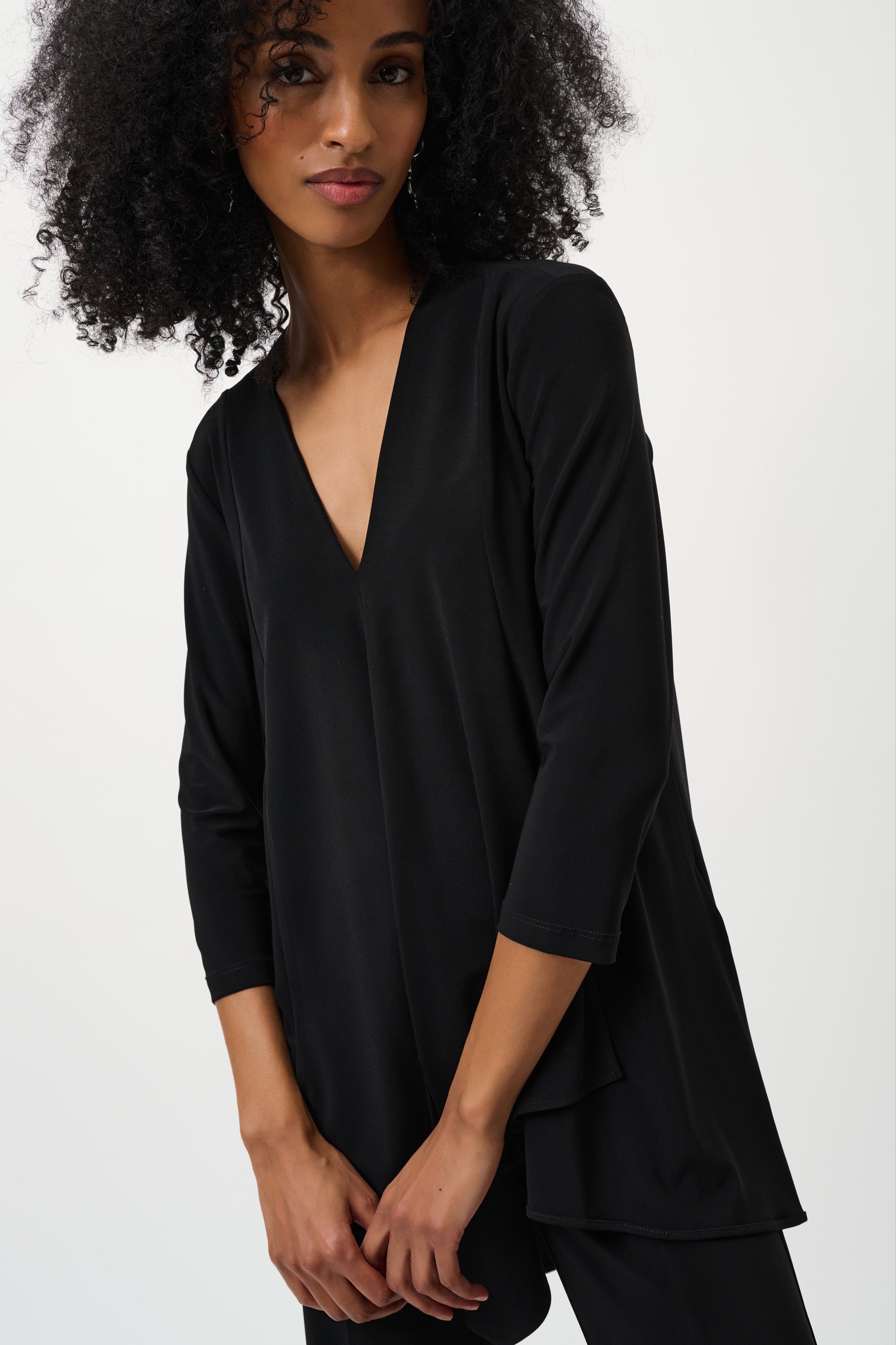 Joseph Ribkoff Classic Assymetric Tunic 161066 - Black