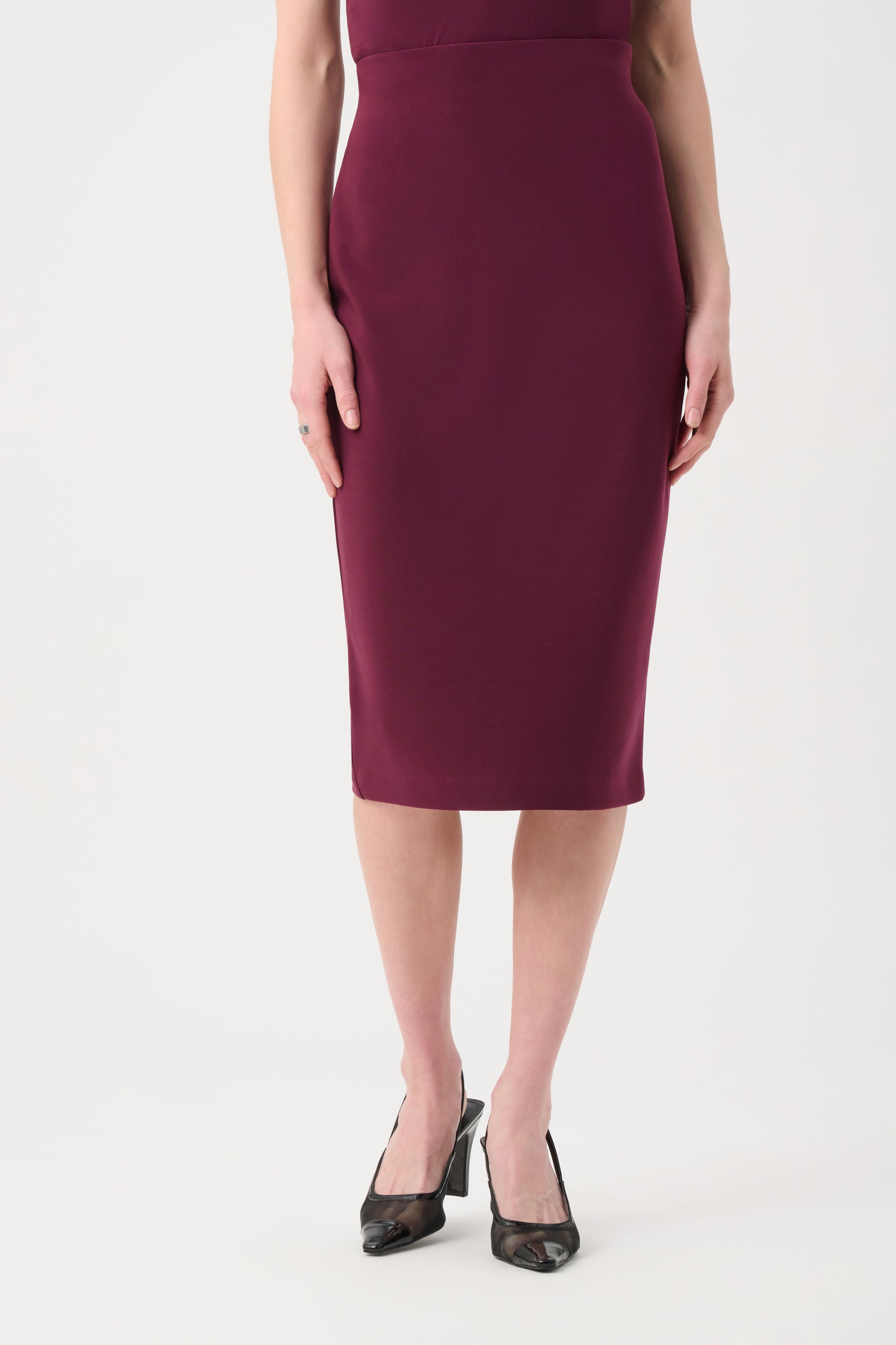 Joseph Ribkoff Classic Long Pencil Skirt 163083 - Elderberry