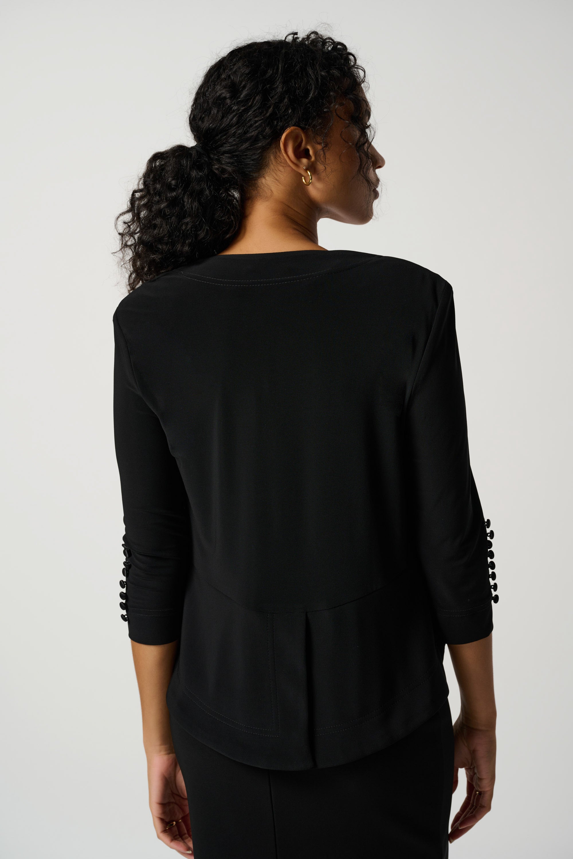 Joseph Ribkoff Tux Overpiece 161140 - Black