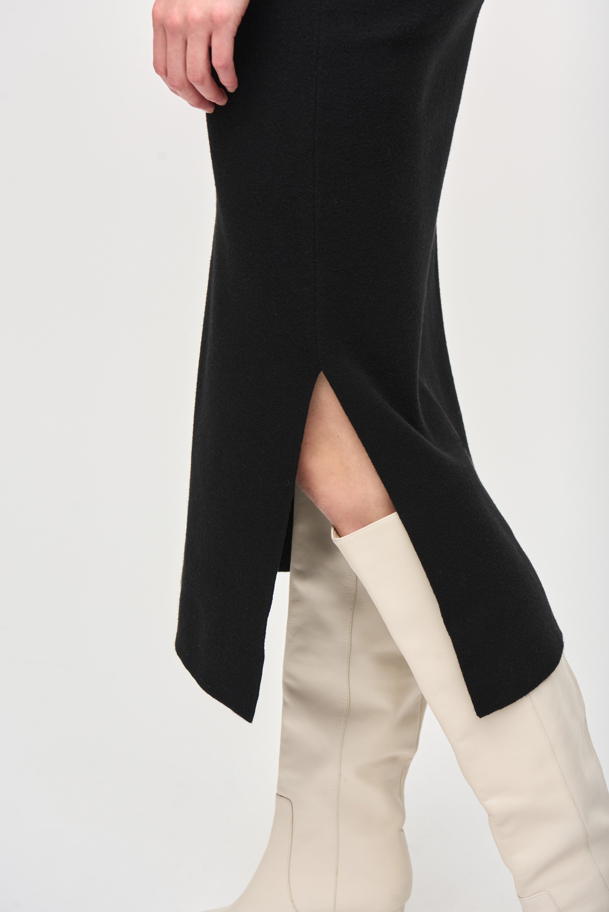 Joseph Ribkoff Knit Midi Skirt 243967 - Black
