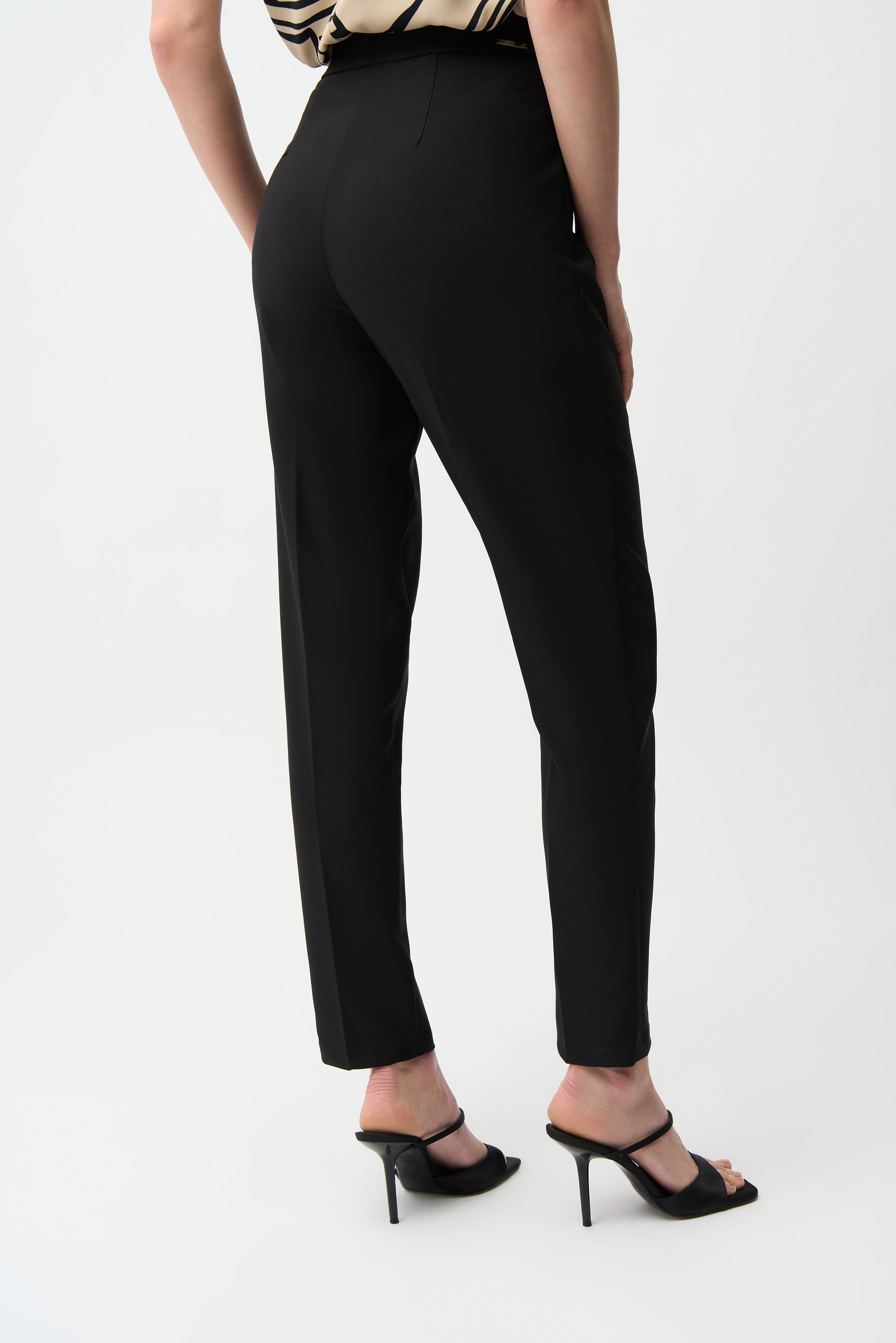 Joseph Ribkoff Lux Twill Pull-On Slim Fit pants 261079 - Black