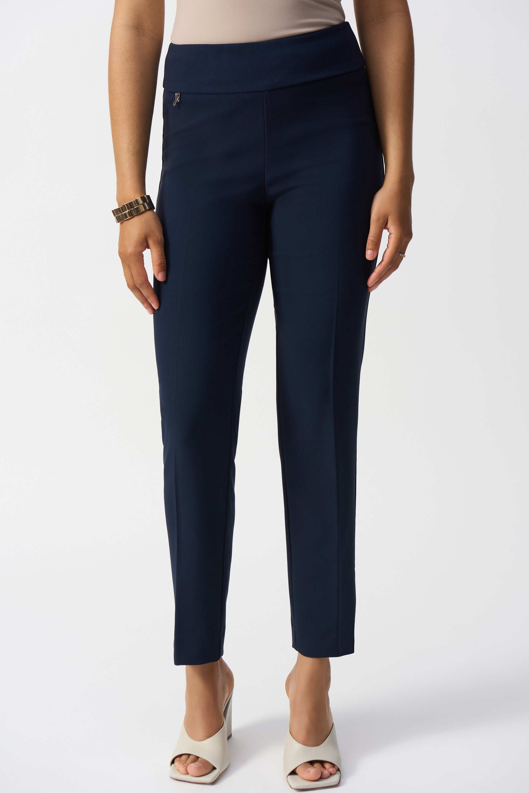 Joseph Ribkoff Lux Twill Slim Fit Pull-On Pants 241231 - Midnight Blue