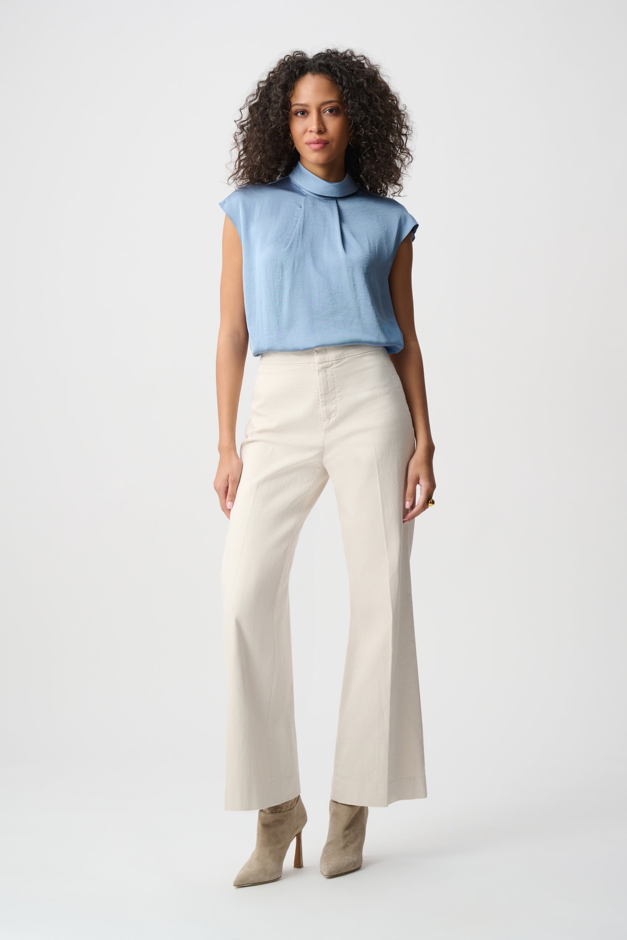 Joseph Ribkoff Turtleneck Top 263022 - Chambray