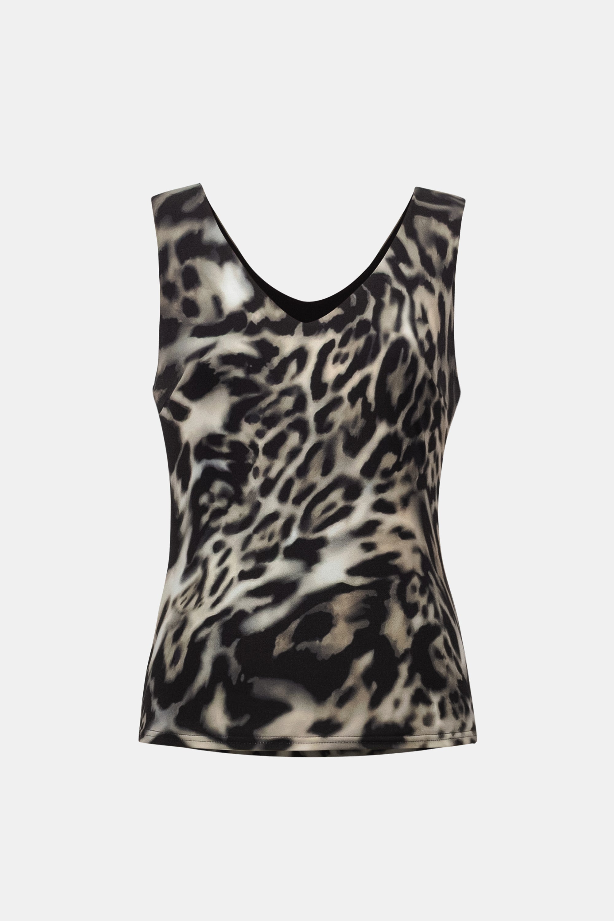 Joseph Ribkoff Signature Animal Print Fitted Camisole 263762 - Grey/ Multi