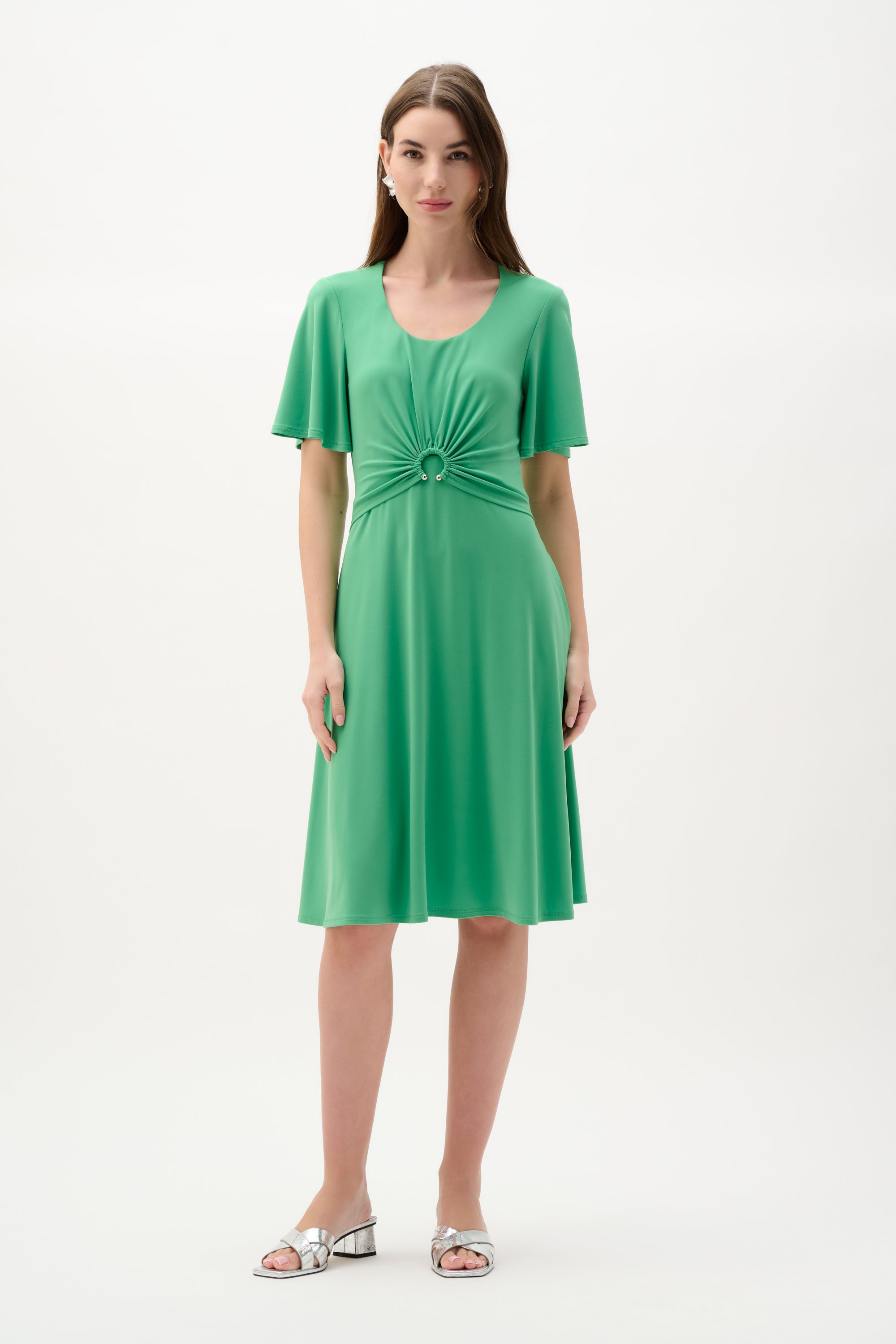 Joseph Ribkoff Fit & Flare Dress 262034 - Palm Green