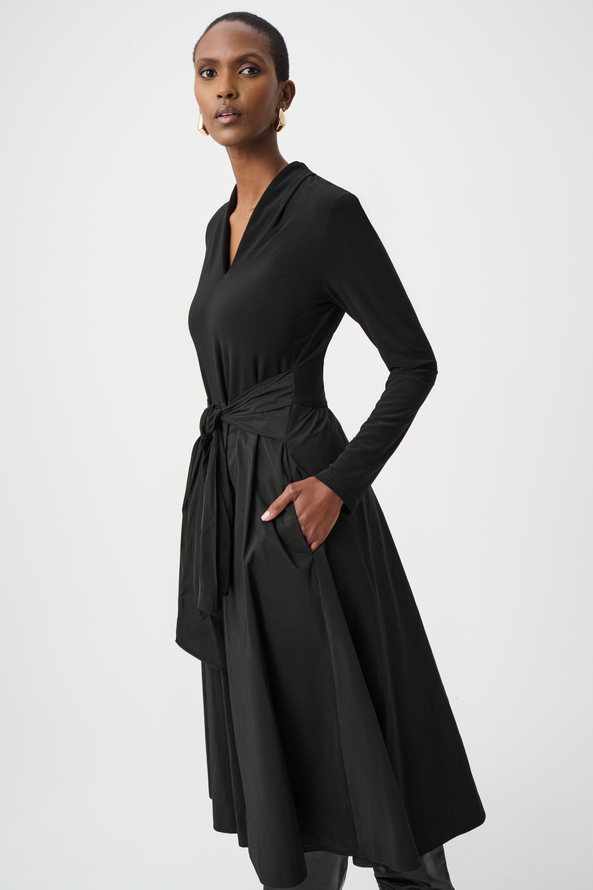 Joseph Ribkoff Memory Fit & Flare Dress 263145 - Black