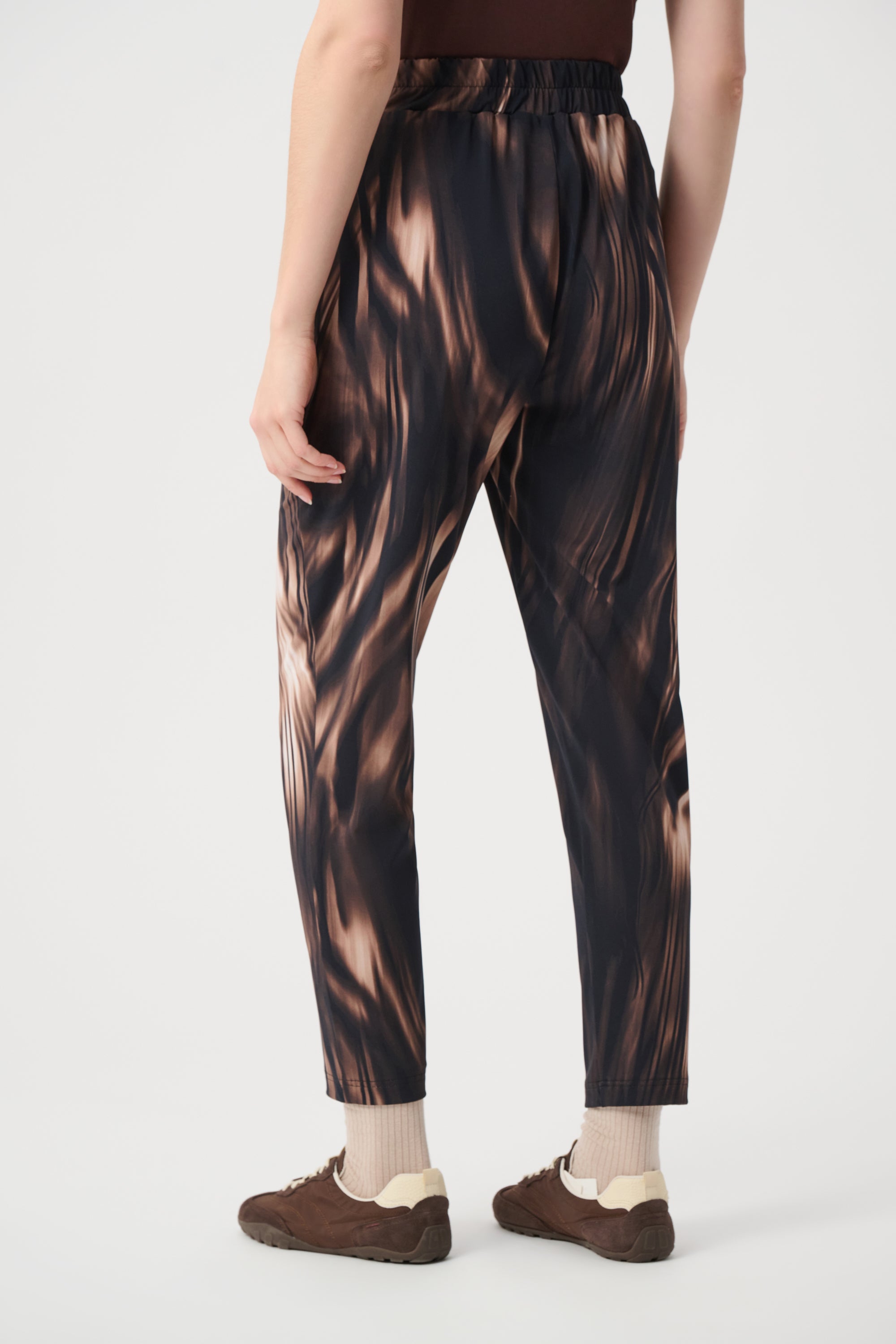 Joseph Ribkoff Sport Animal Print Joggers 264623 - Black/ Multi