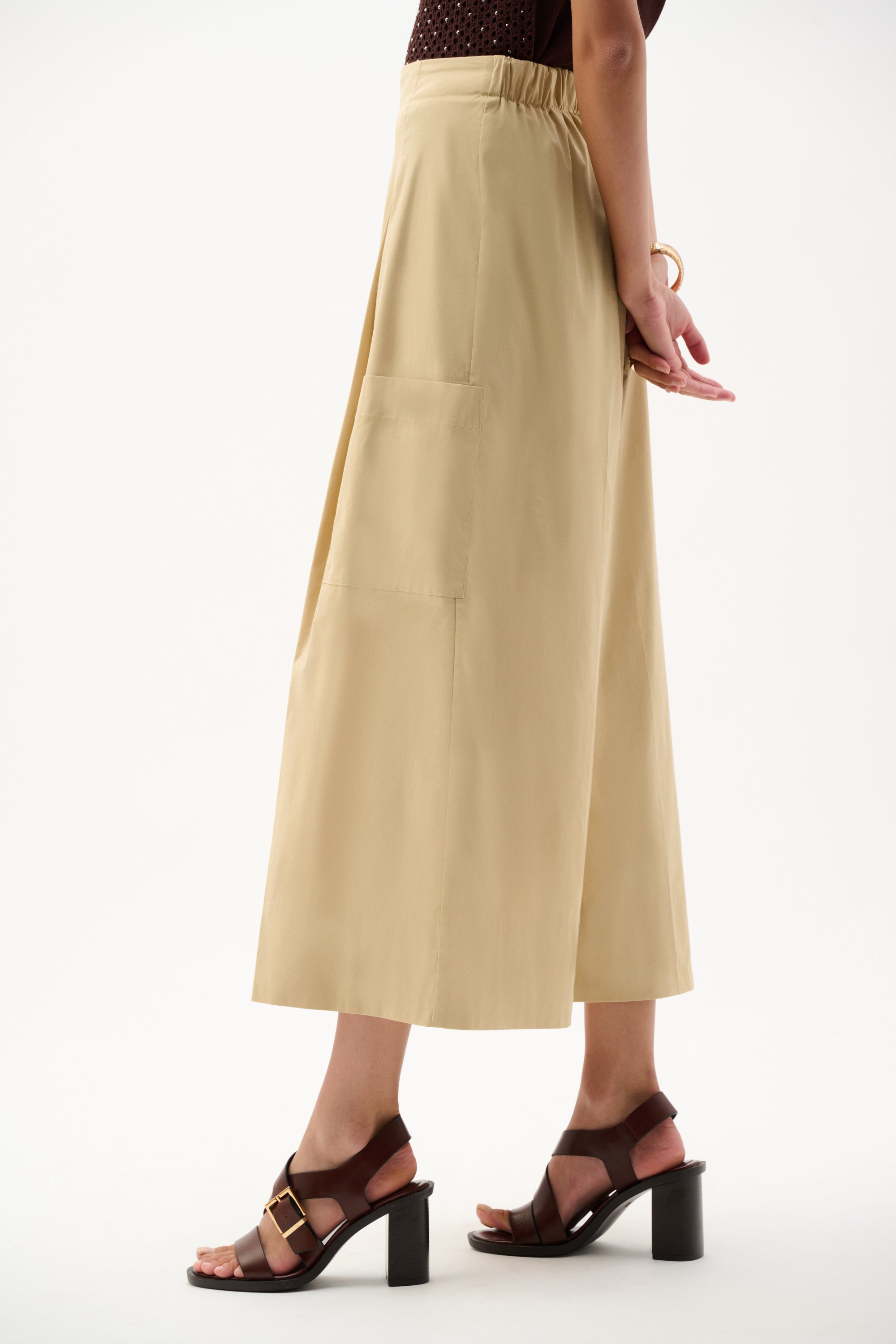 Joseph Ribkoff Pull-On Cullotte Pants 262083 - Flax