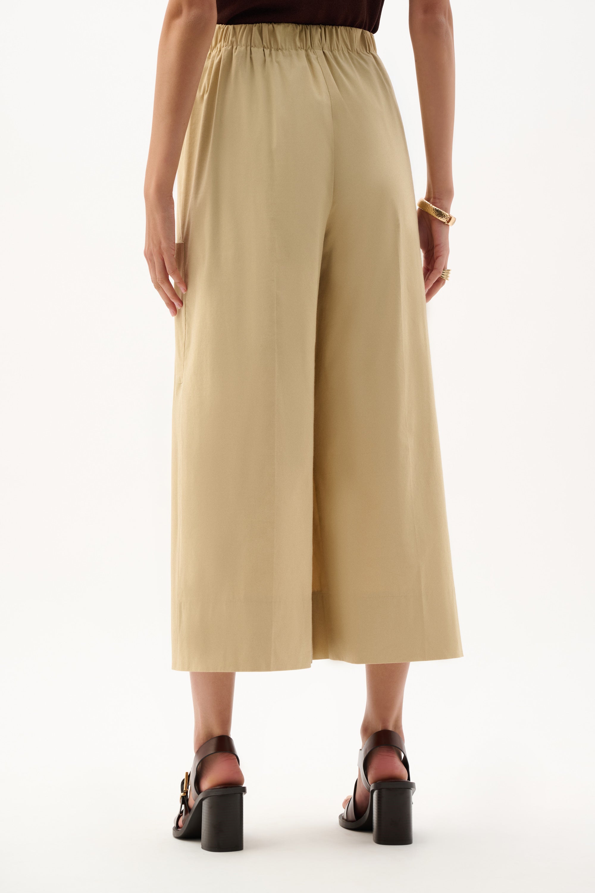 Joseph Ribkoff Pull-On Cullotte Pants 262083 - Flax