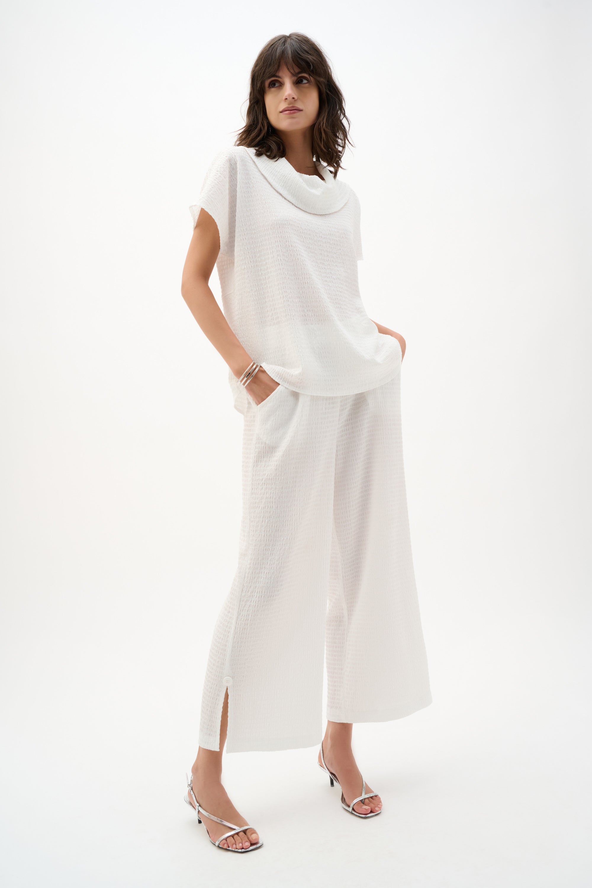 Joseph Ribkoff Pull-On Cullotte Pants 262217 - Off White