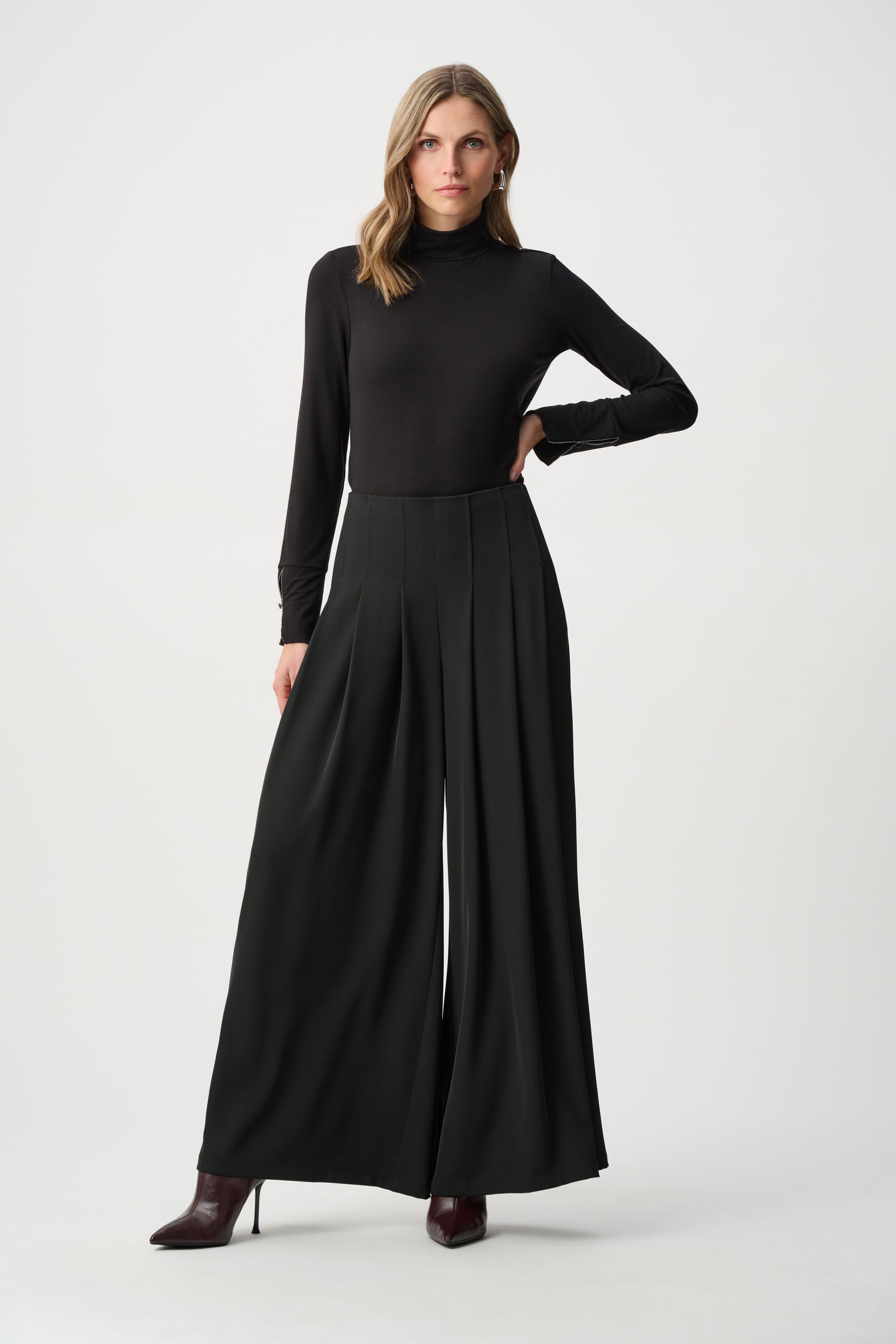 Joseph Ribkoff Wide Leg Pants 263040 - Black