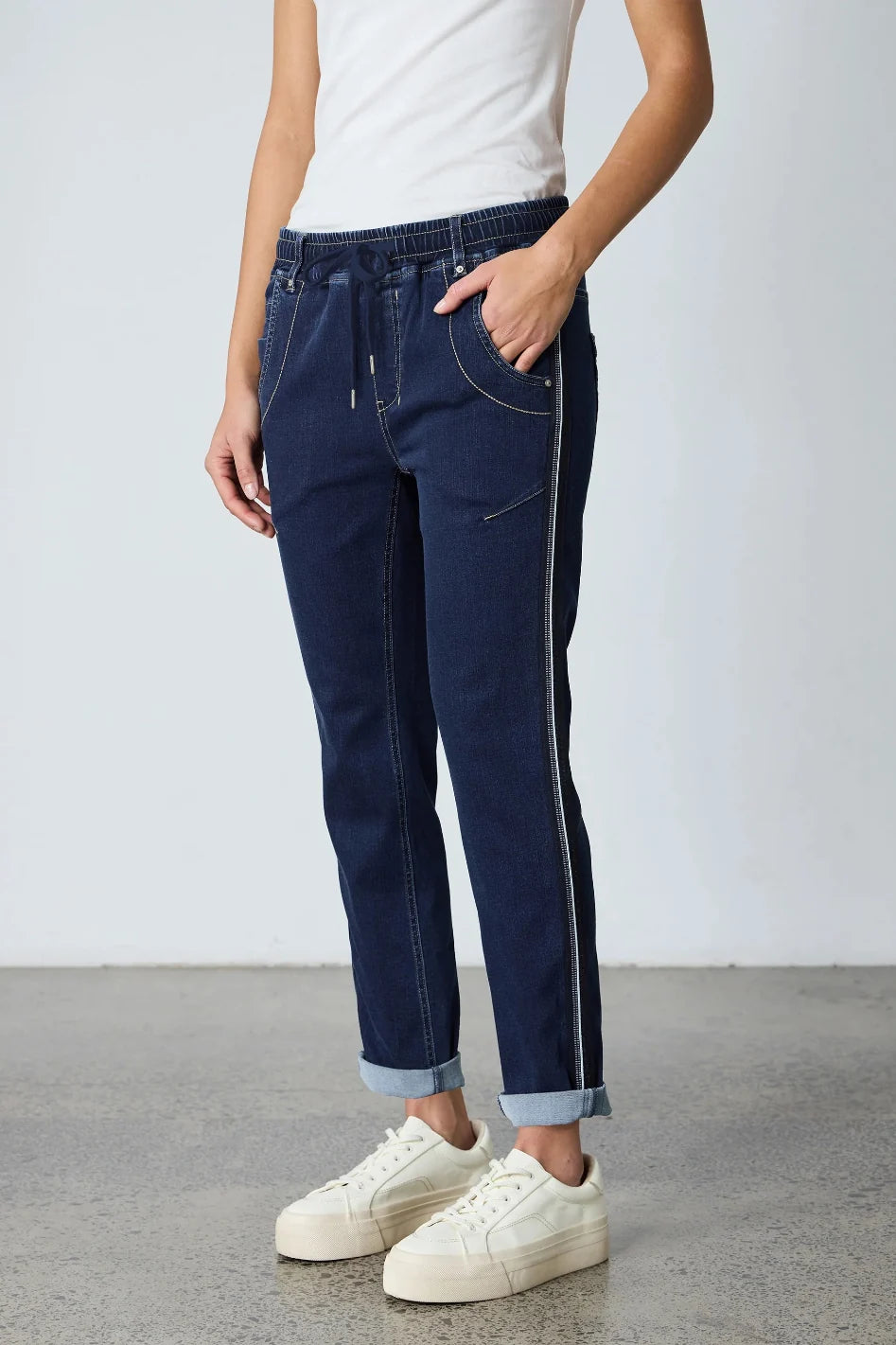 Lania The Label Boyfriend Jean - Indigo