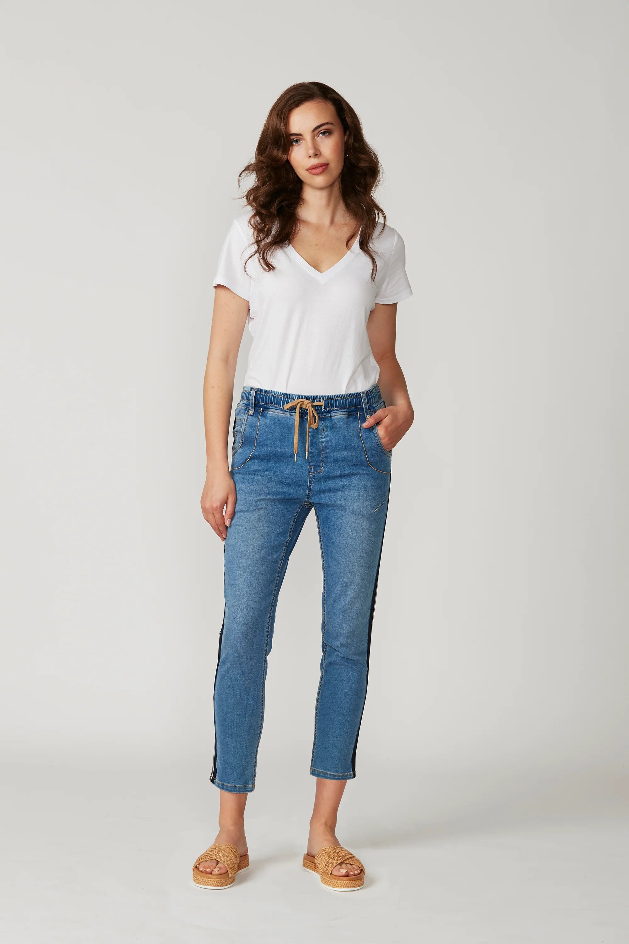 Lania The Label Distressed Boyfriend Jean - Light Denim