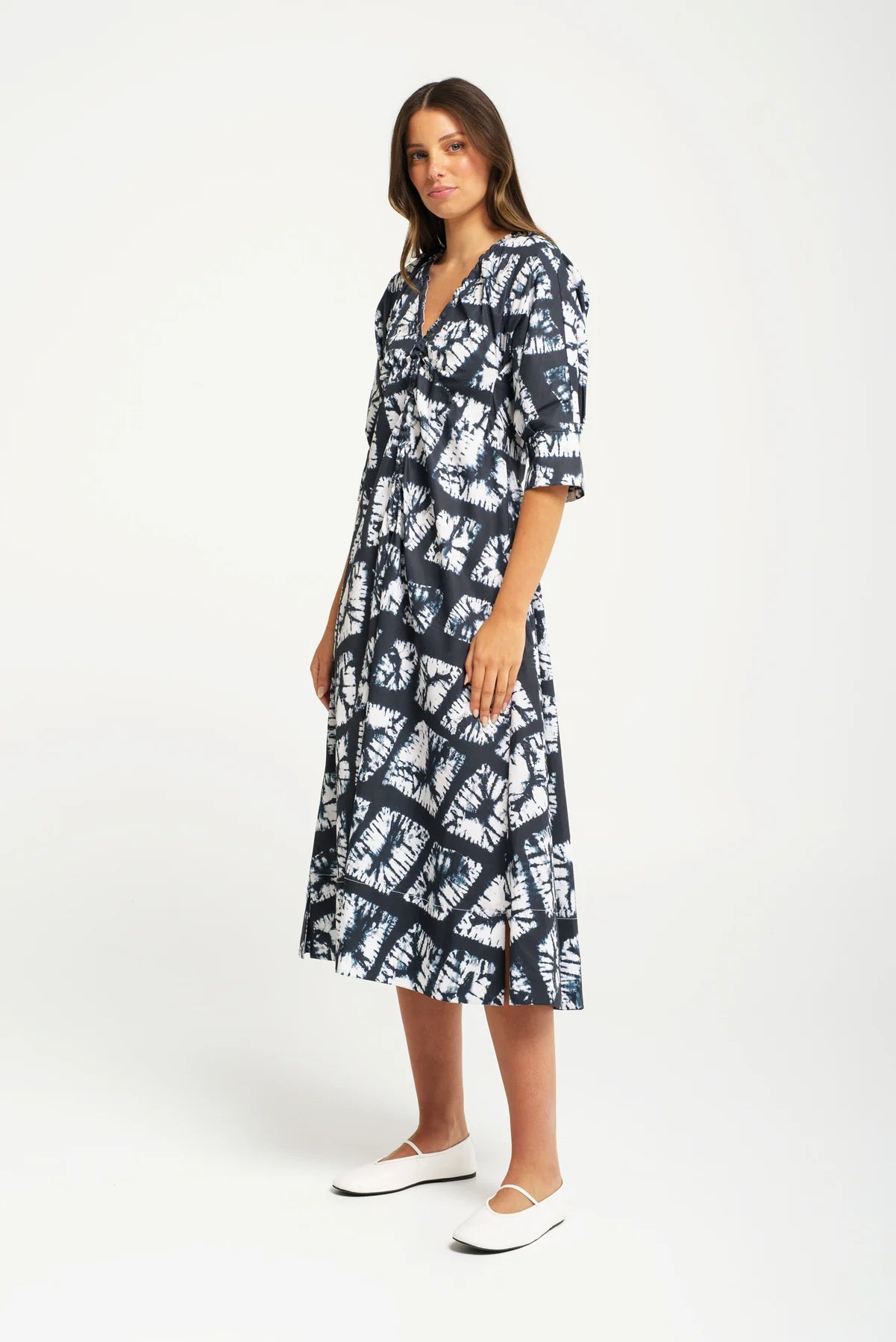 Lounge The Label Zell Dress Tie Dye - Amara Print