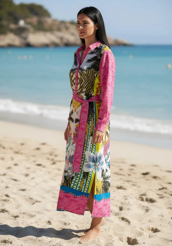 Miss Goodlife Viva La Jungle Dress - Multicolour