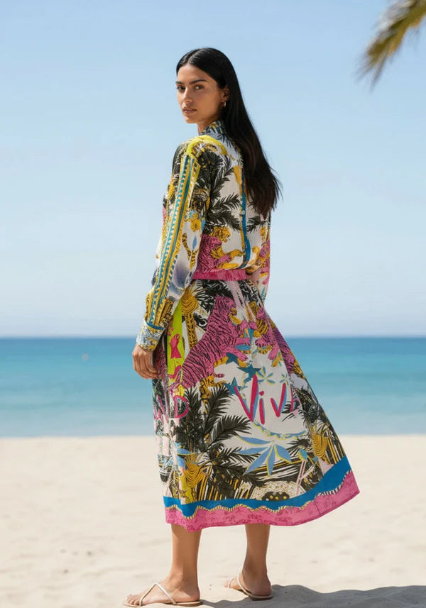 Miss Goodlife Viva La Jungle Skirt - Multicolour