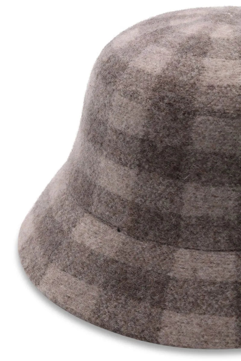 Morgan & Taylor Constance Wool Bucket Hat - Grey