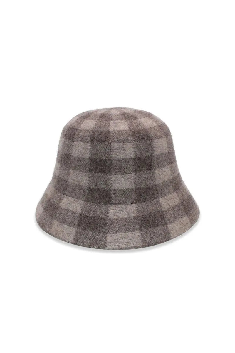 Morgan & Taylor Constance Wool Bucket Hat - Grey