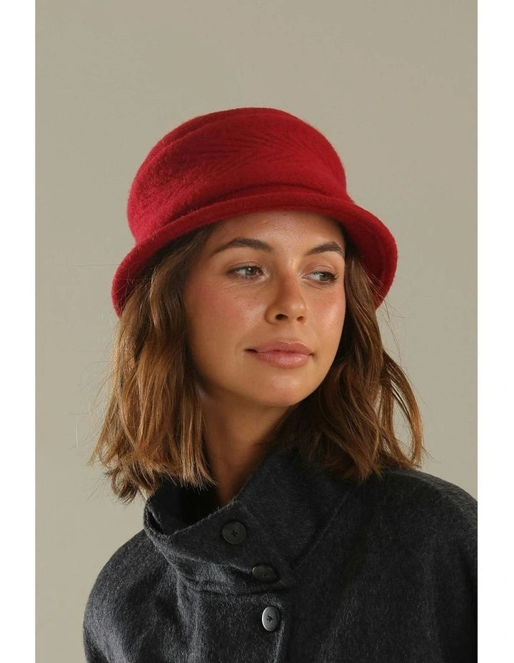 Morgan & Taylor Sadie Wool Cloche Hat - 2 Colours