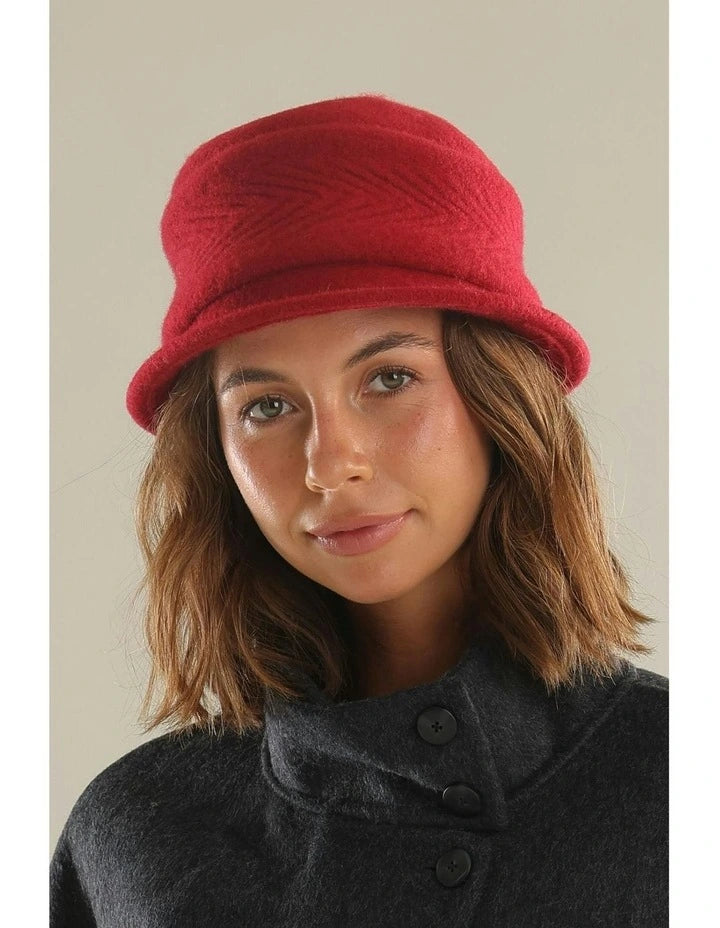 Morgan & Taylor Sadie Wool Cloche Hat - 2 Colours